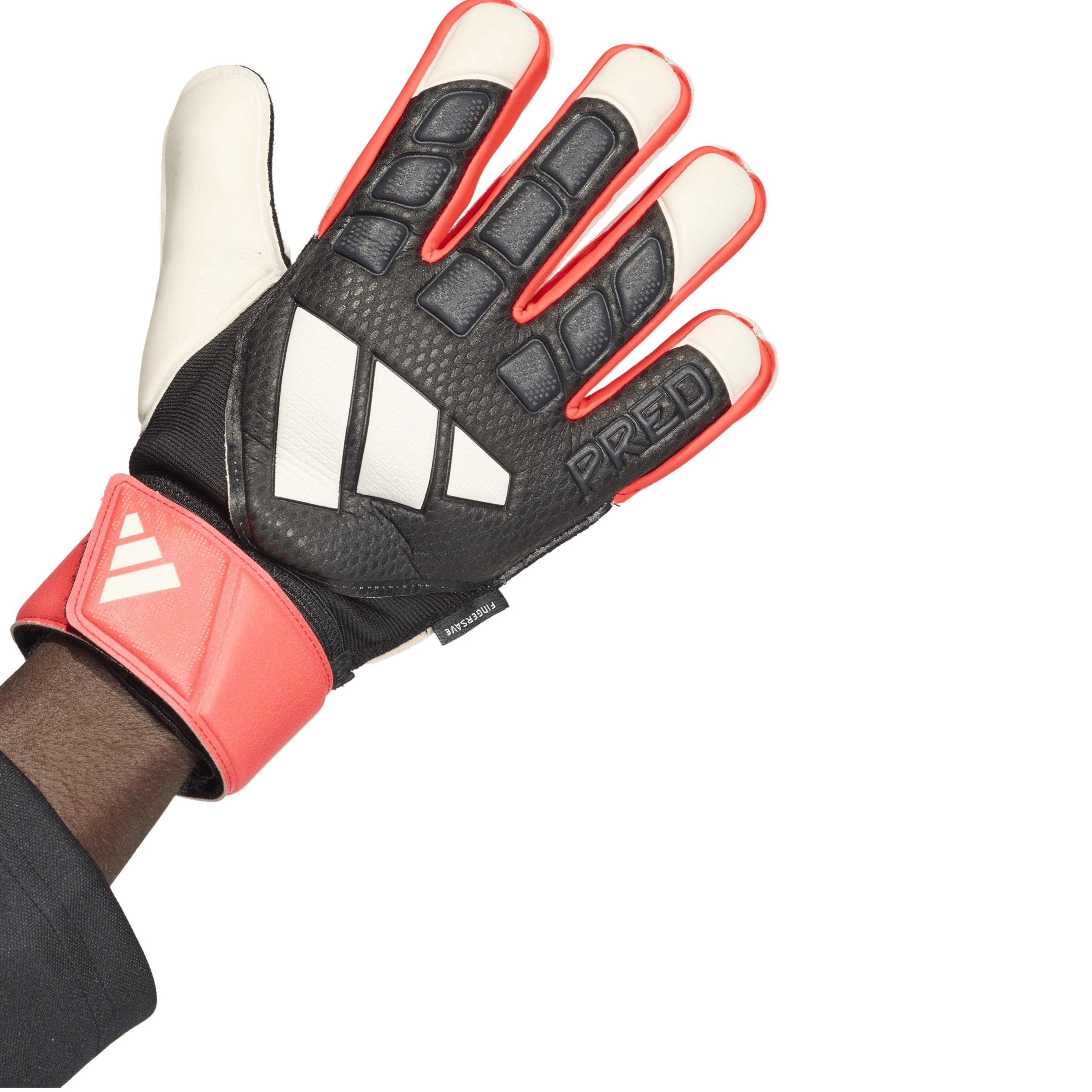 Black/Red - adidas - Predator Match Fingersave Goalkeeper Gloves Adults - 2