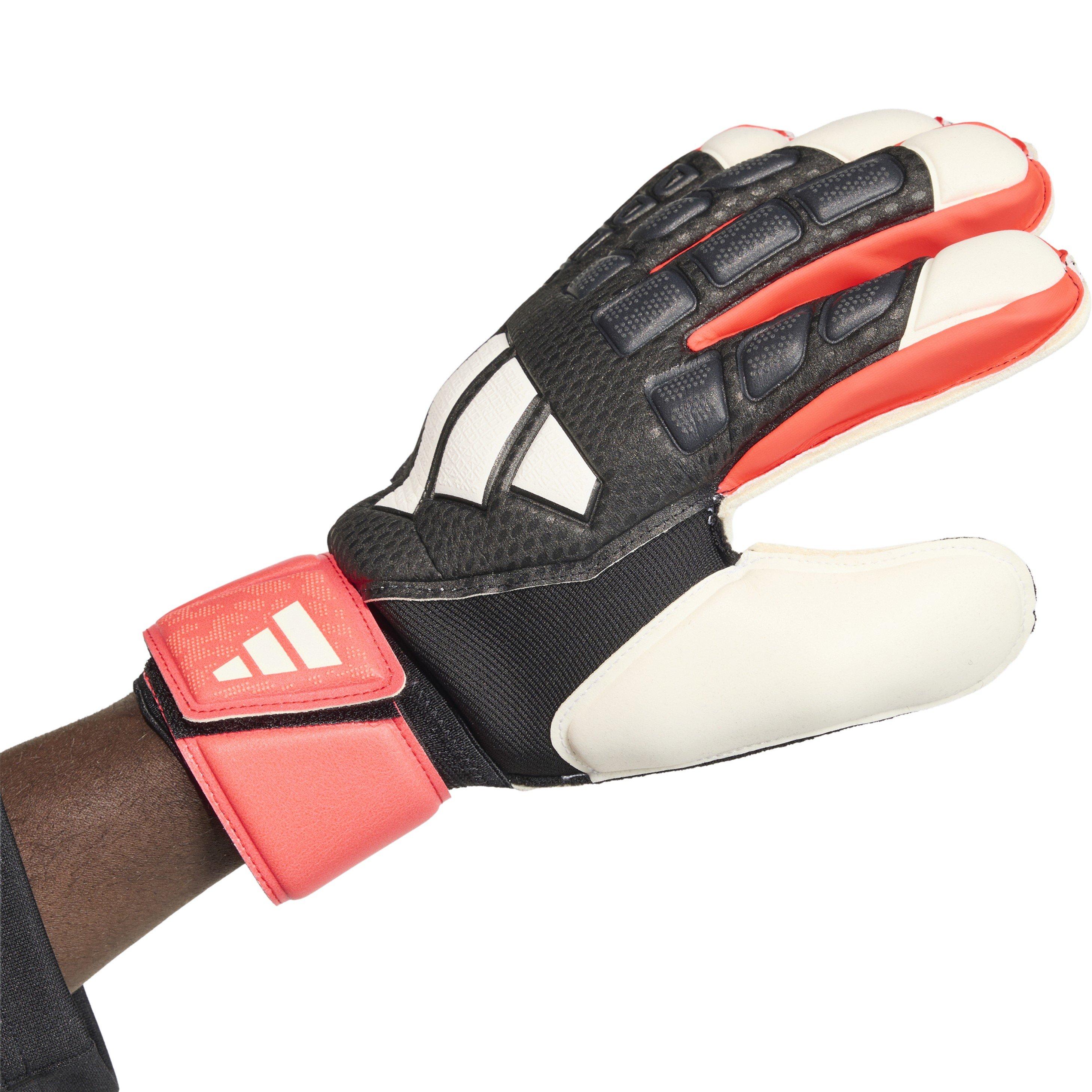 Black/Red - adidas - Predator Match Fingersave Goalkeeper Gloves Adults - 5