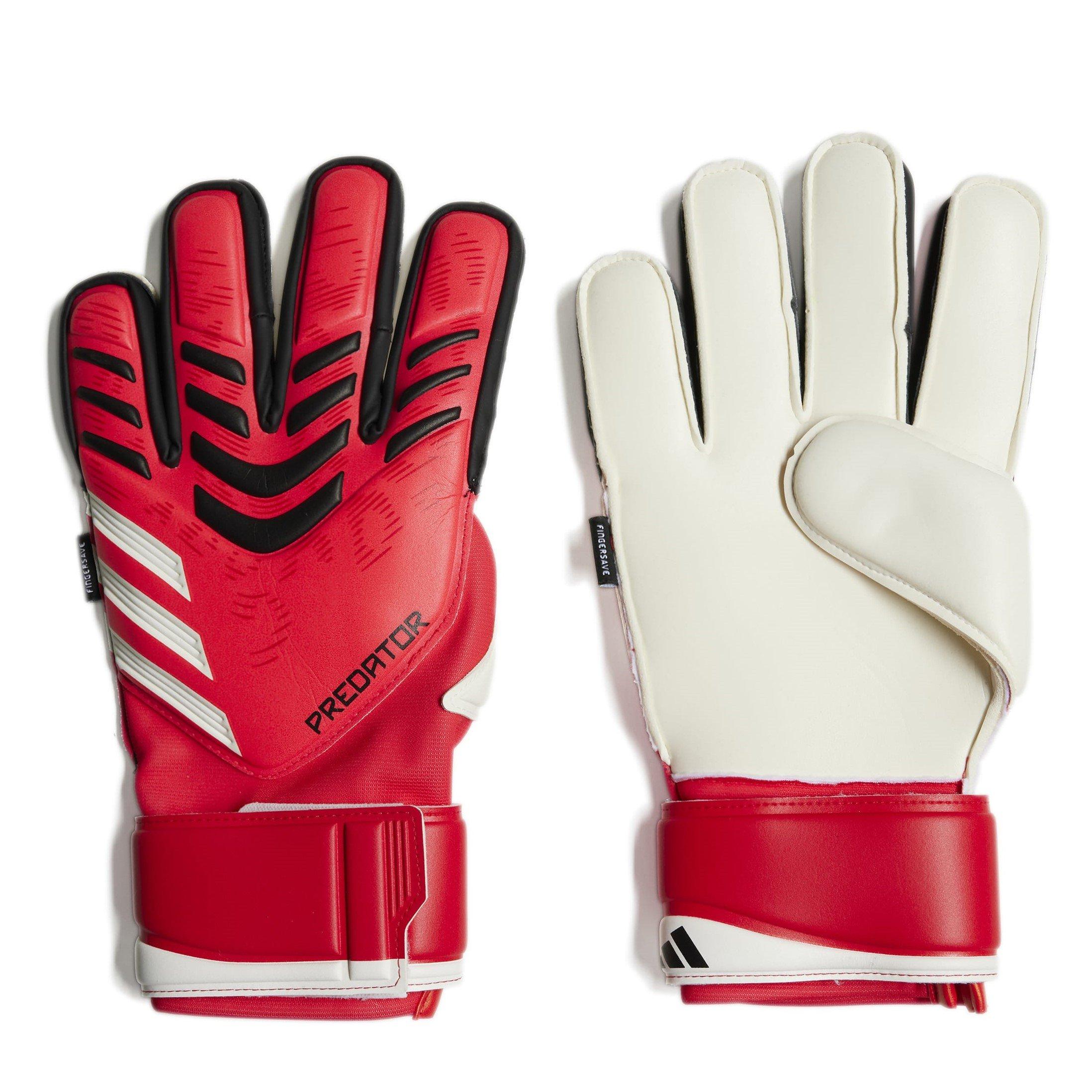 Adidas  Pator Match Fingersave Goalkeeper Gloves Adults - Red/Black - 11
