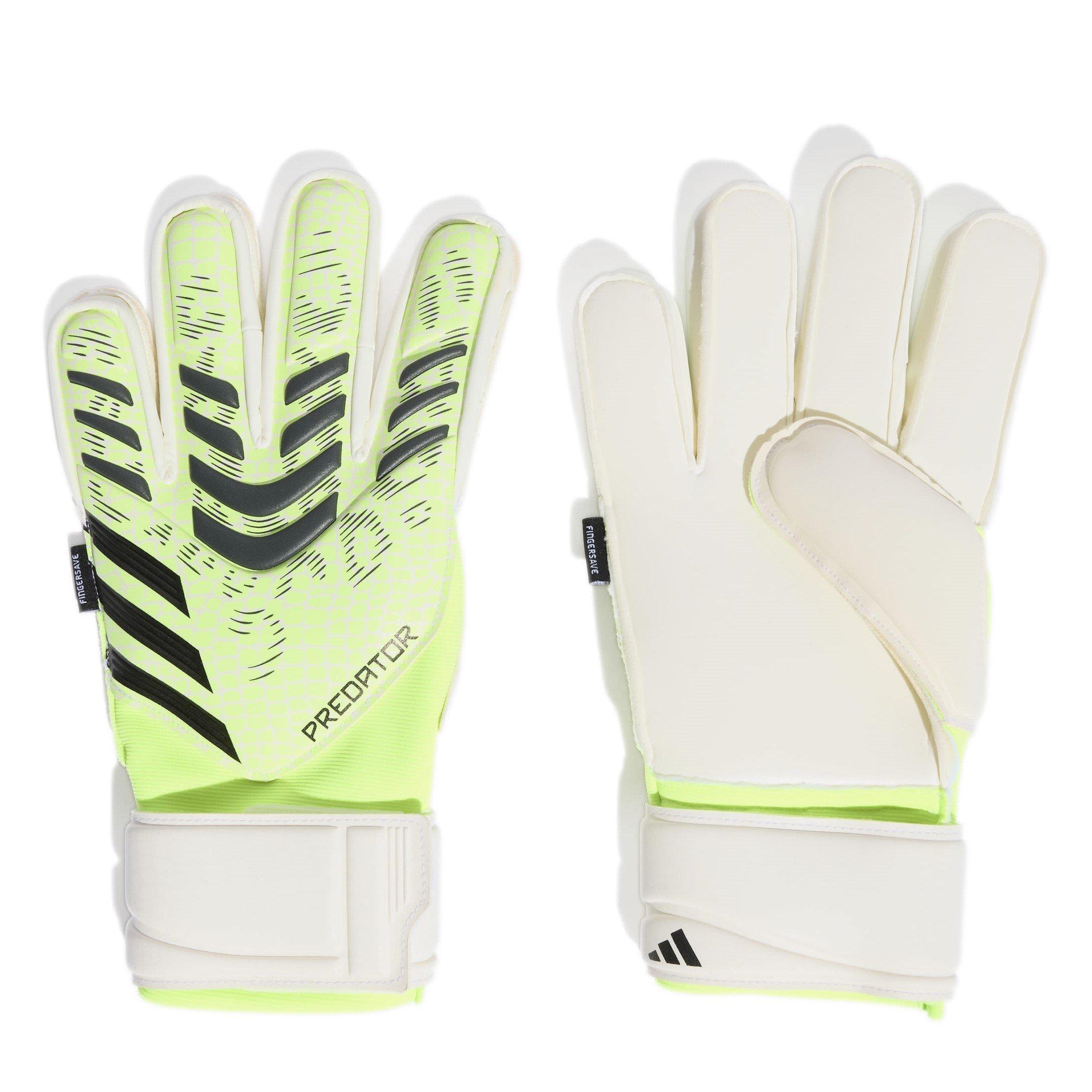 Adidas  Predator Match Fingersave Goalkeeper Gloves Adults - Lemon/Black - 11