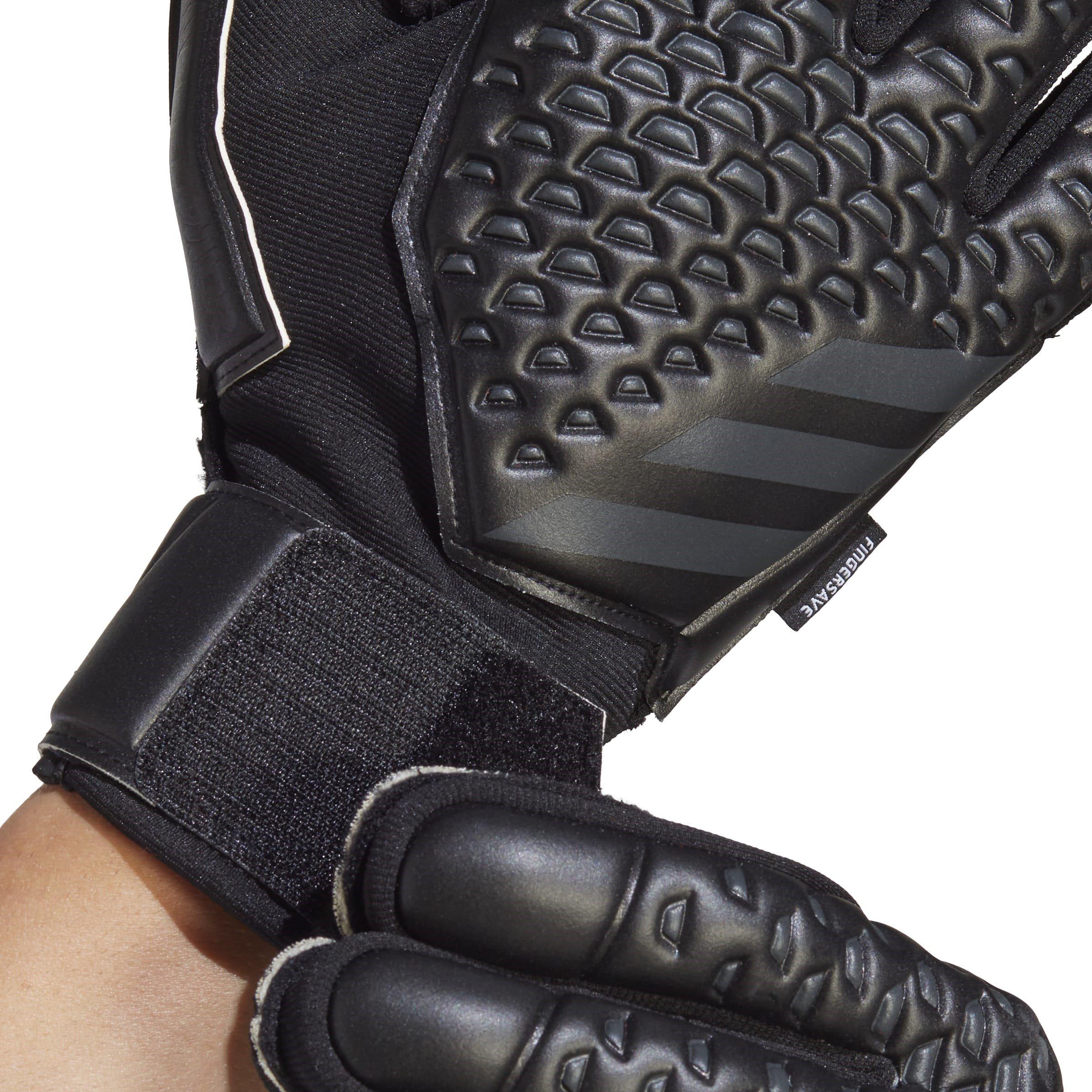 Zwart - adidas - Predator Match Fingersave Goalkeeper Gloves Adults - 3
