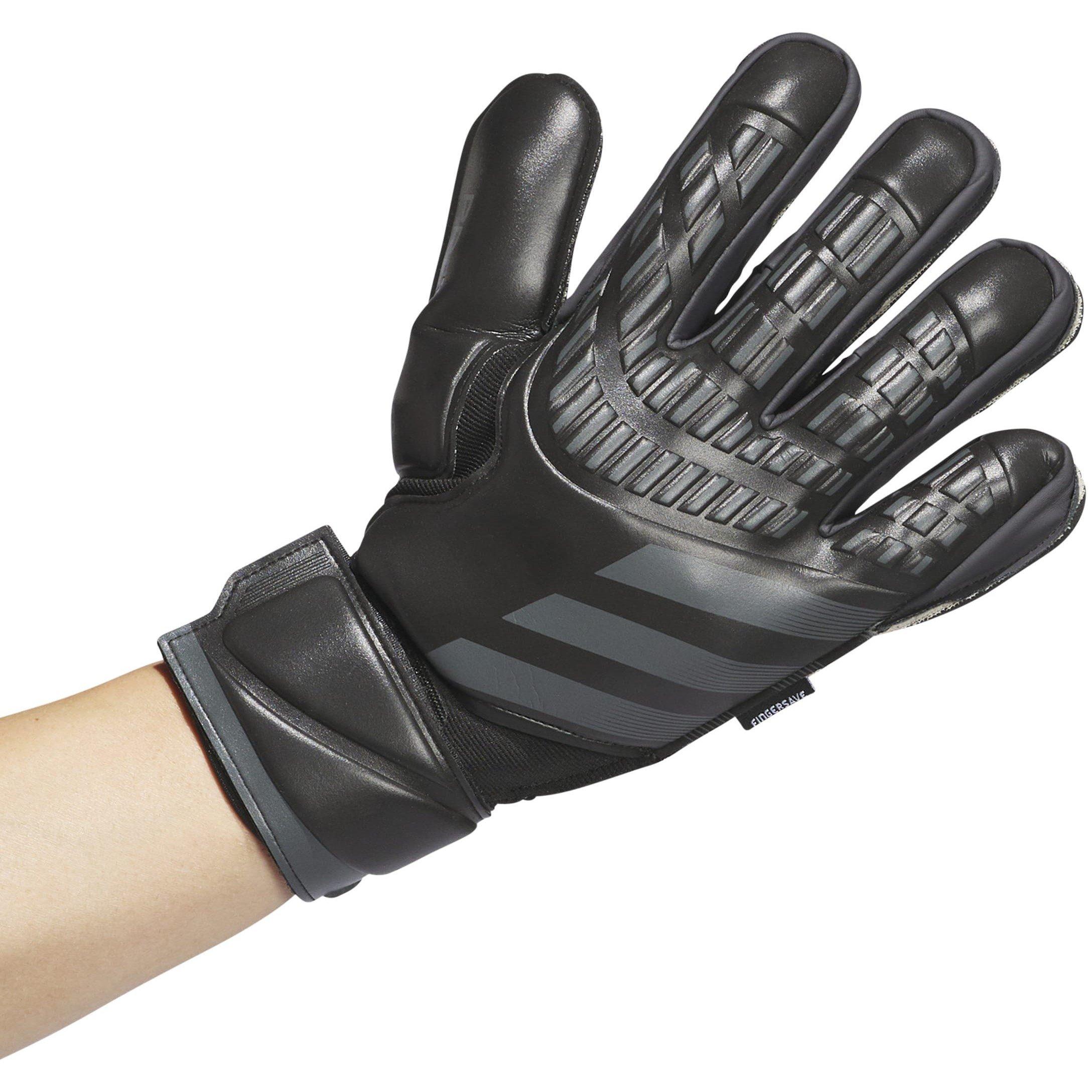 Zwart - adidas - Predator Match Fingersave Goalkeeper Gloves Adults - 2