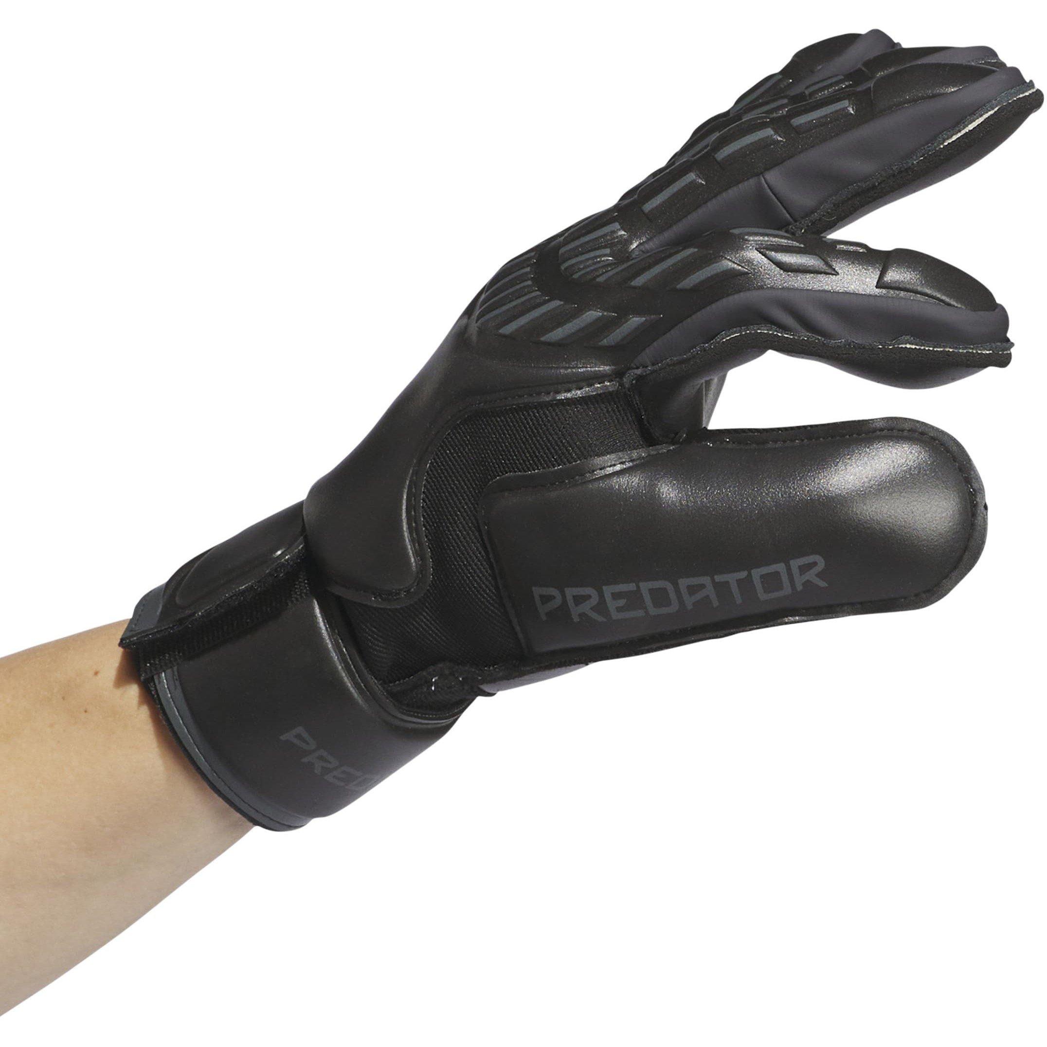 Zwart - adidas - Predator Match Fingersave Goalkeeper Gloves Adults - 3
