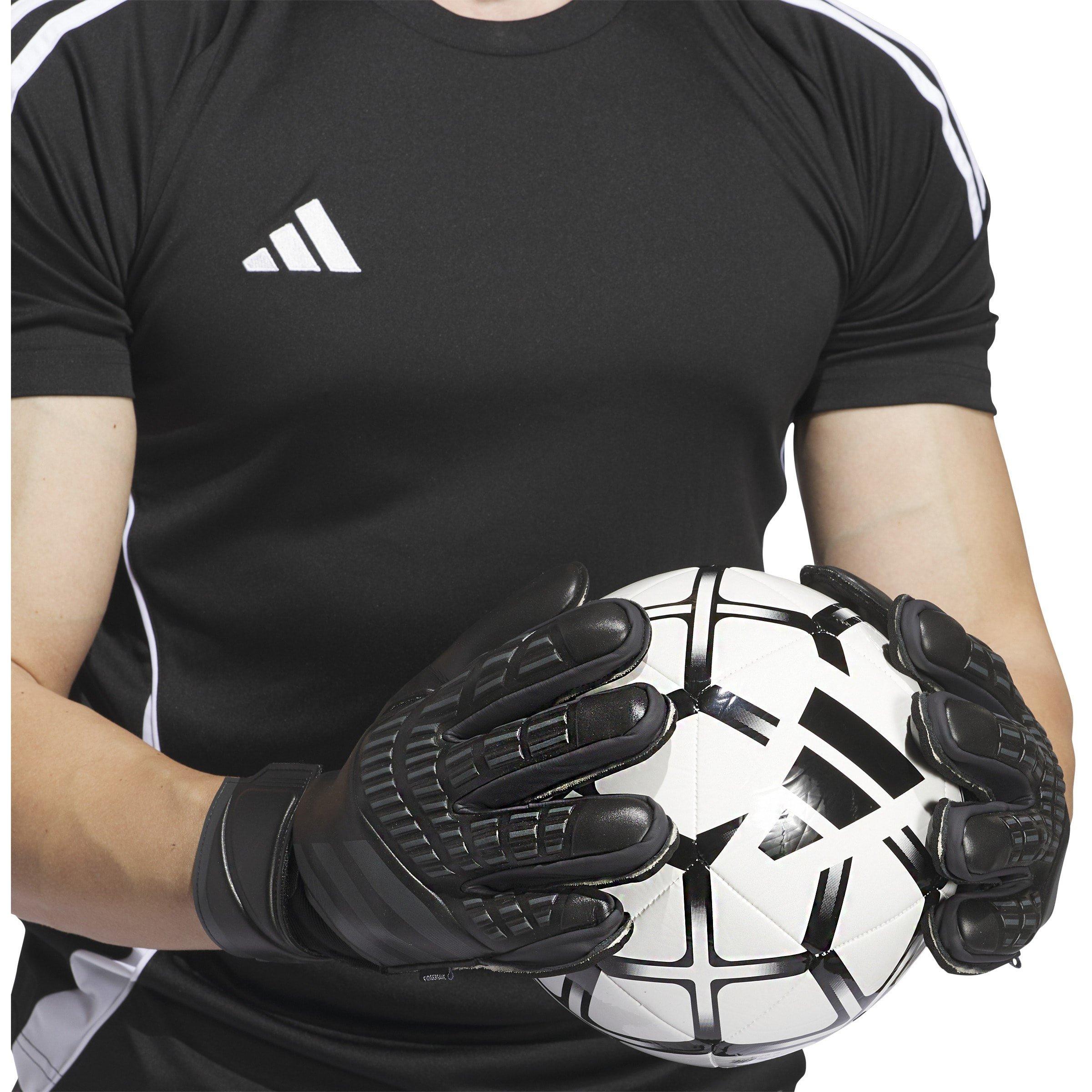Zwart - adidas - Predator Match Fingersave Goalkeeper Gloves Adults - 5