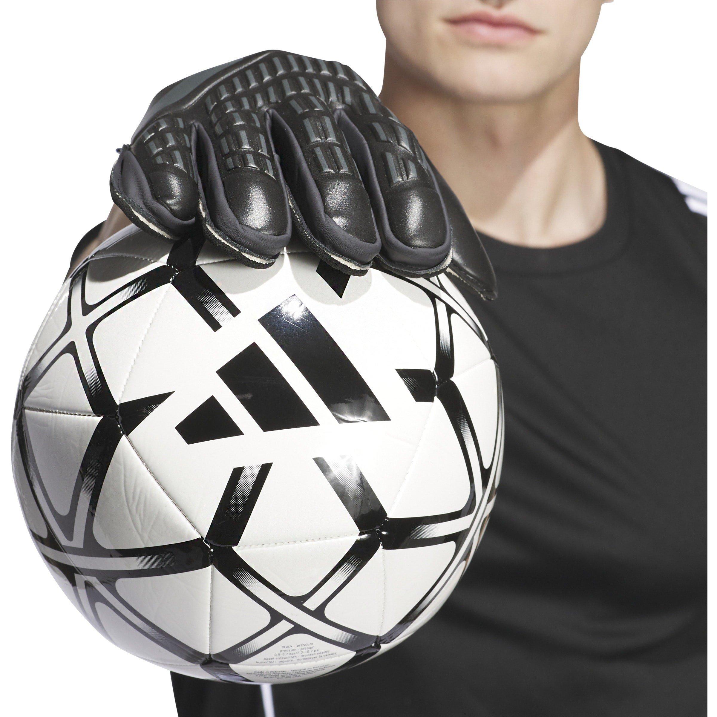 Zwart - adidas - Predator Match Fingersave Goalkeeper Gloves Adults - 6