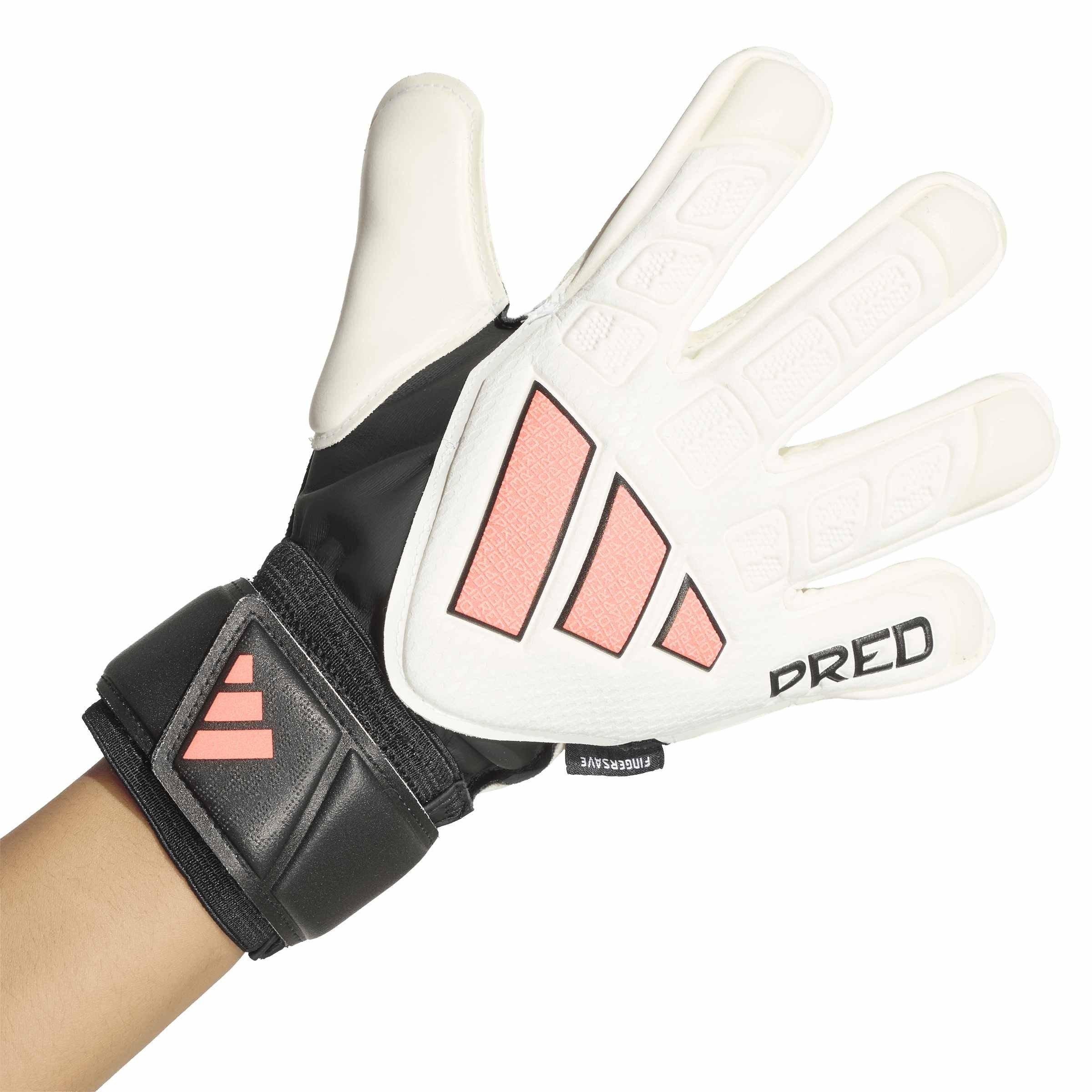 White/Black - adidas - Predator Match Fingersave Goalkeeper Gloves Juniors - 2