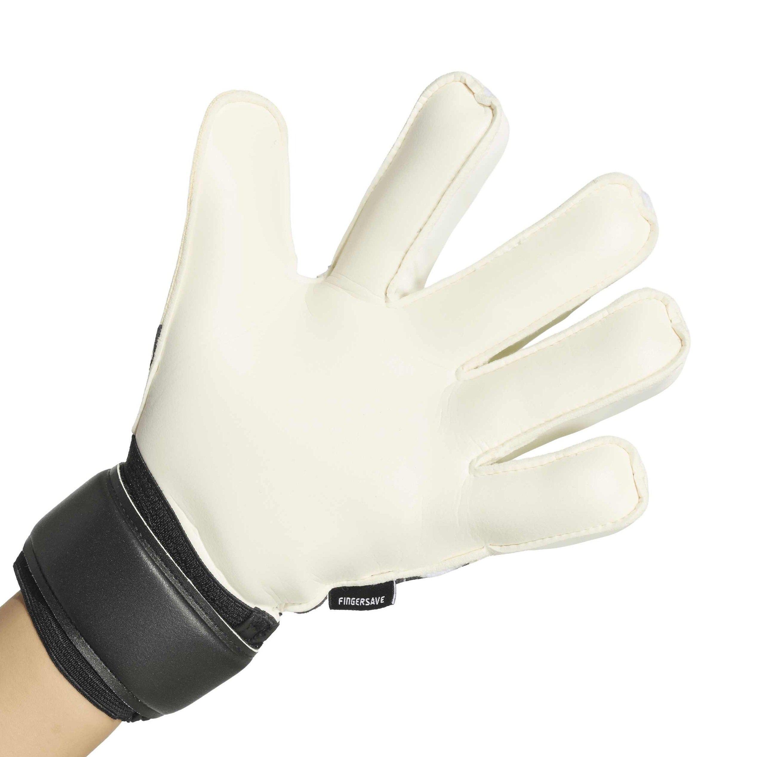 White/Black - adidas - Predator Match Fingersave Goalkeeper Gloves Juniors - 3