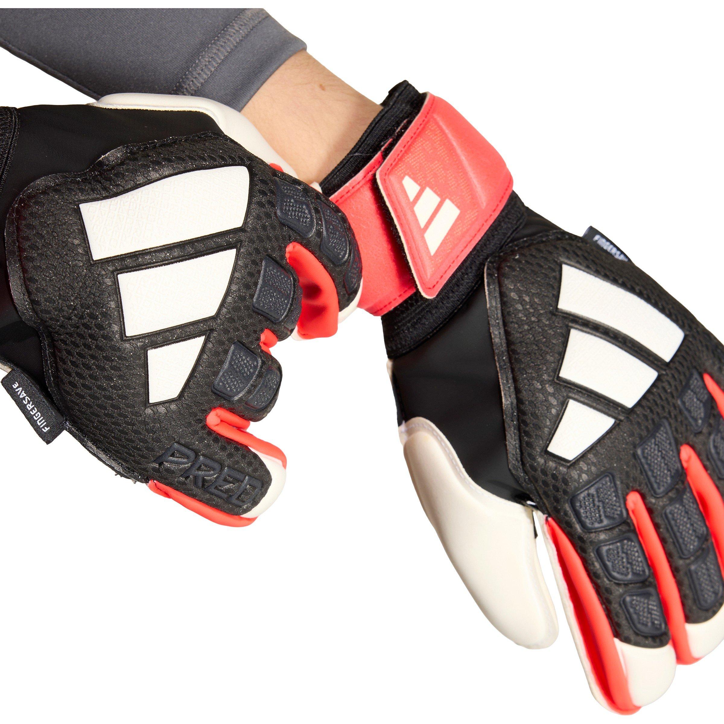 Sort/Rød - adidas - Predator Match Fingersave Goalkeeper Gloves Juniors - 4