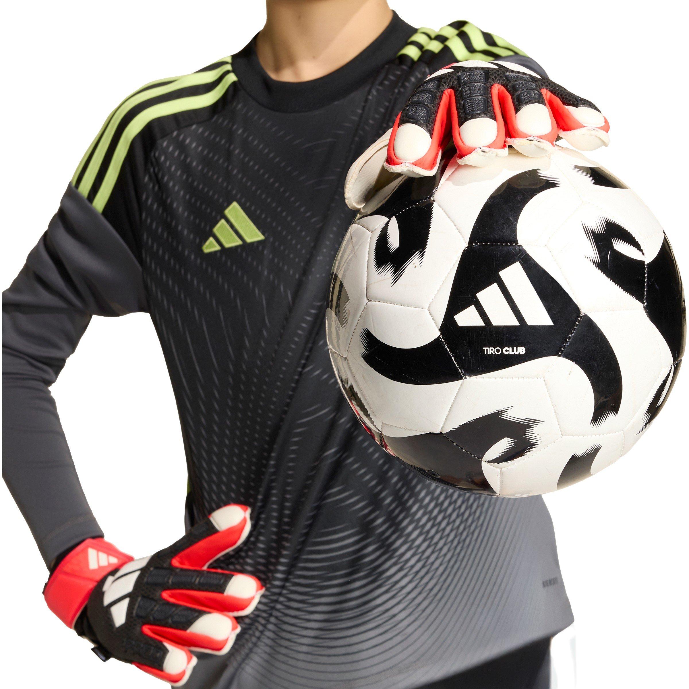 Sort/Rød - adidas - Predator Match Fingersave Goalkeeper Gloves Juniors - 6