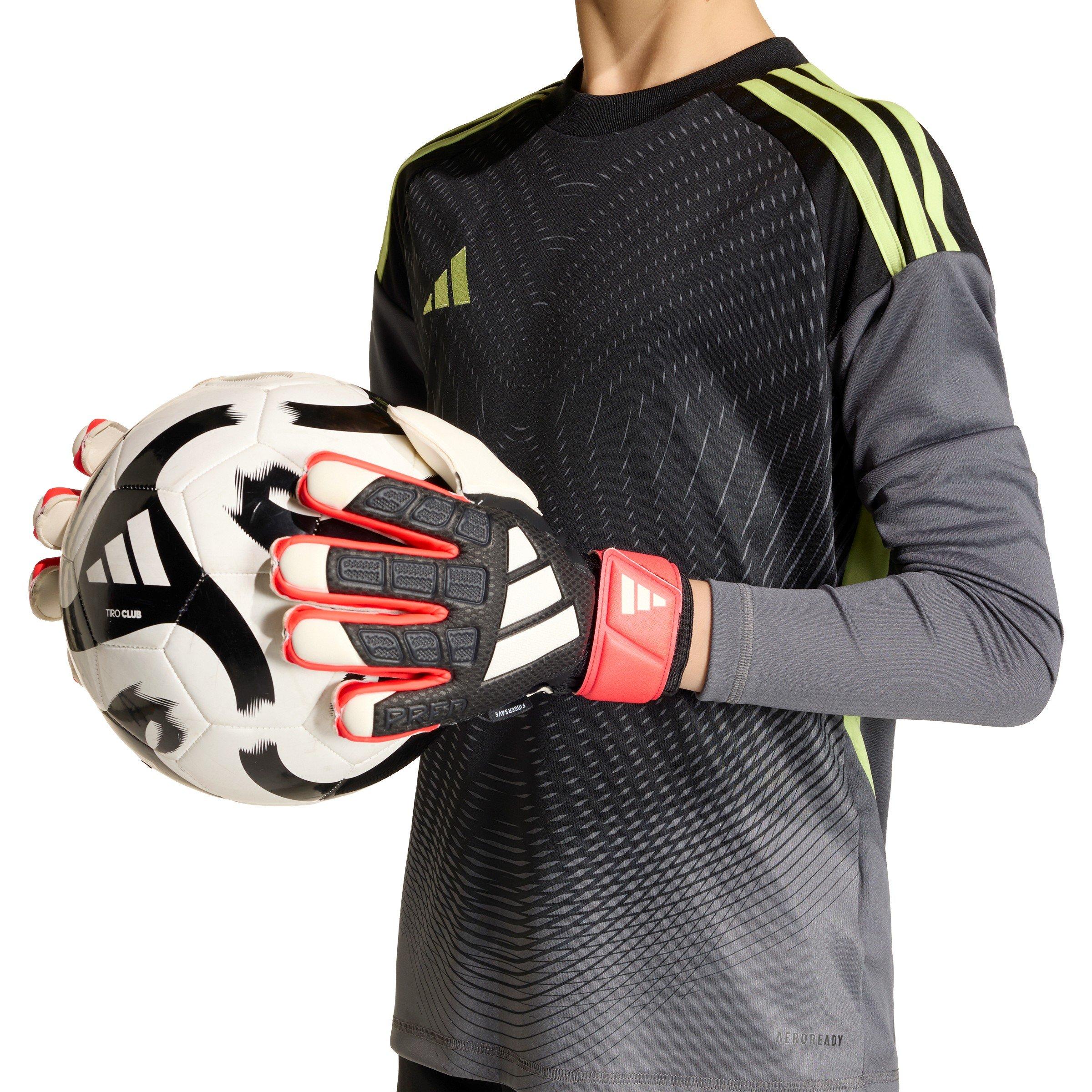 Sort/Rød - adidas - Predator Match Fingersave Goalkeeper Gloves Juniors - 7
