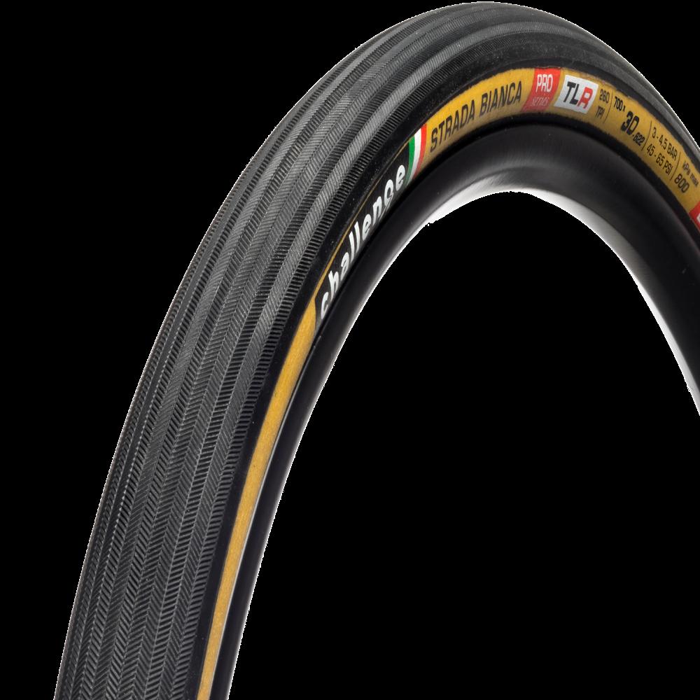 Black/Tan - Challenge - Strada Bianca Handmade Tubeless Ready All Road Tyr