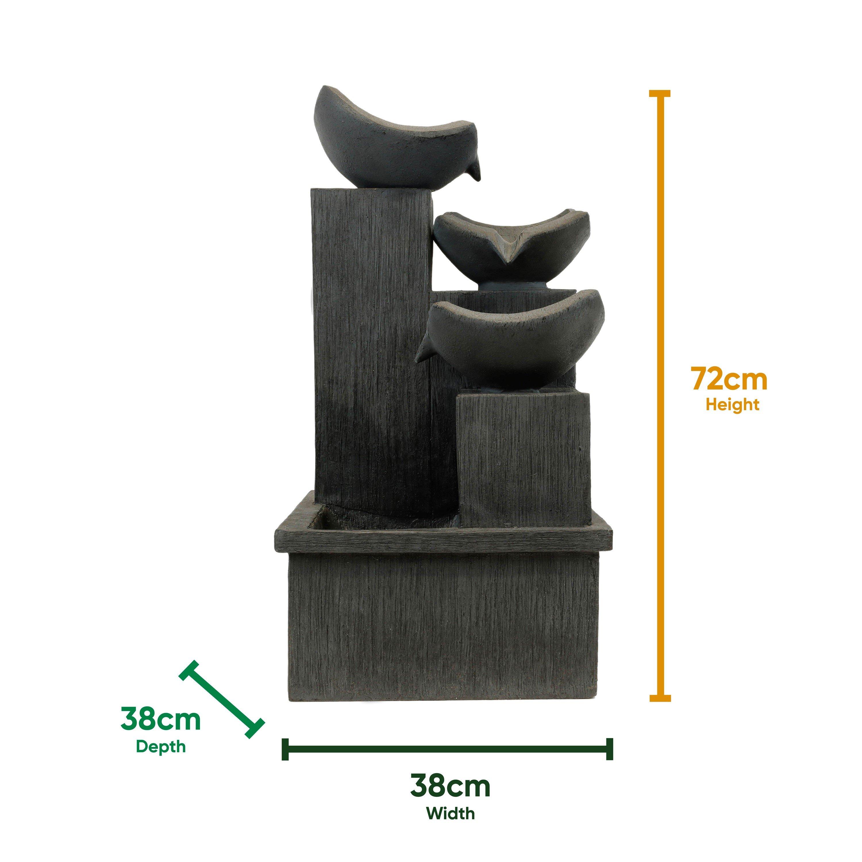 Grey - Streetwize - Slate Cascading Water Feature - 2