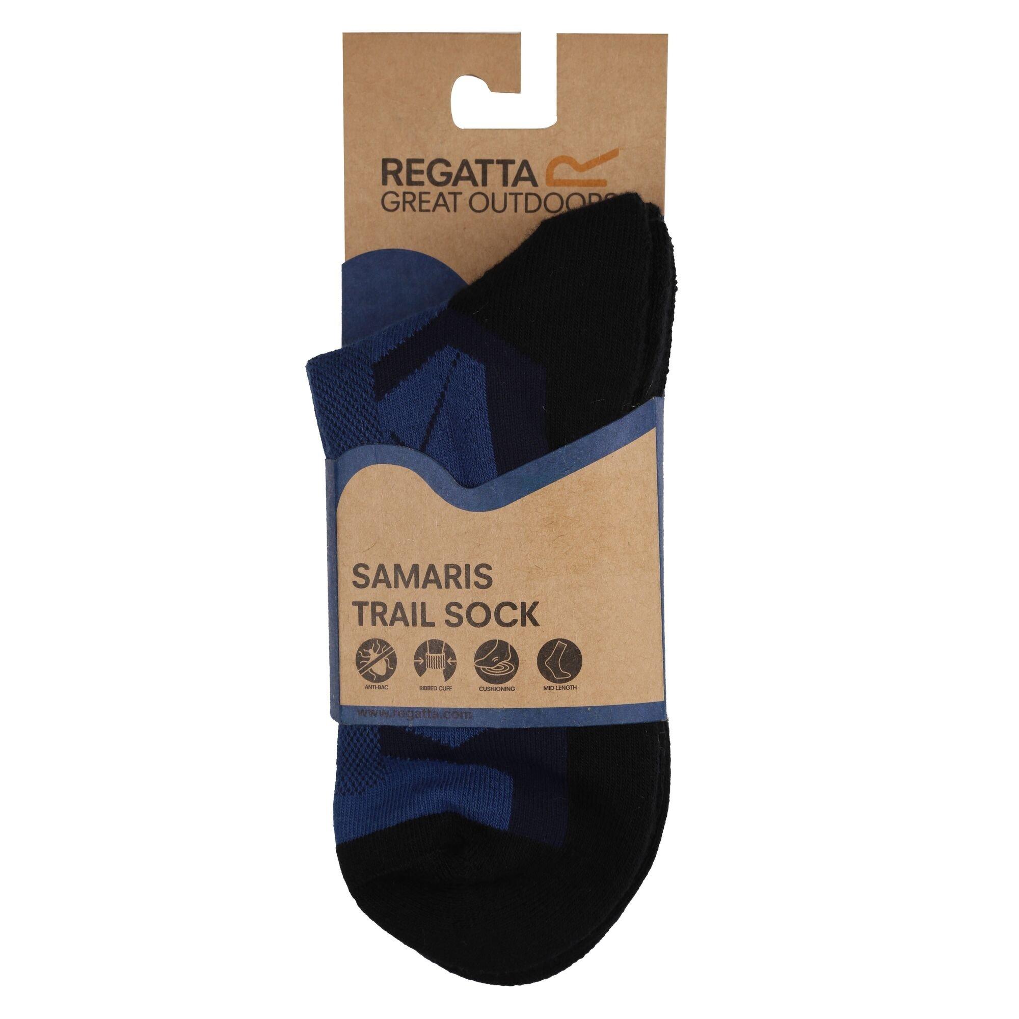 Navy/Dksteel - Regatta - 2 Pack Outdoor Active Socks - 2