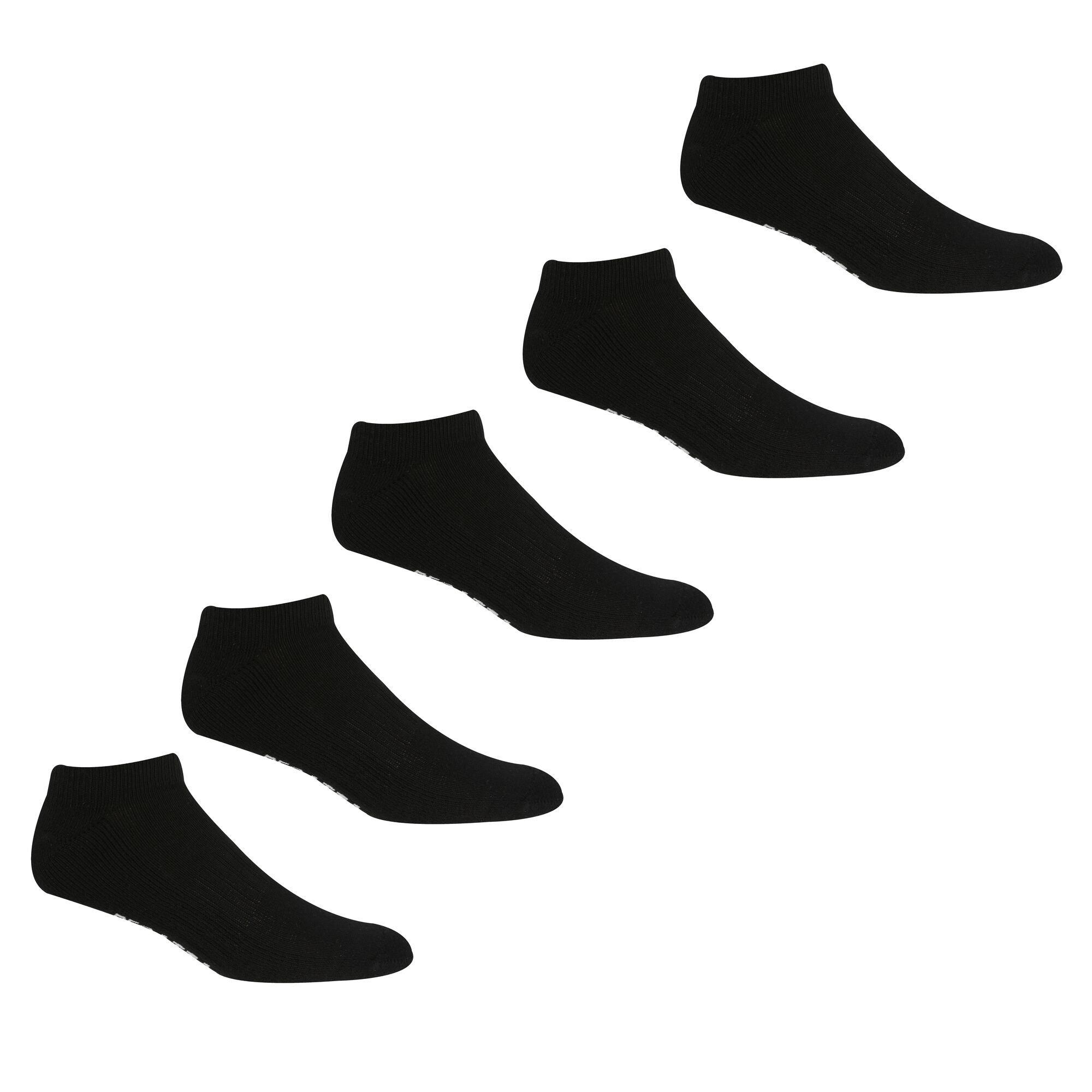 Black - Regatta - 5 Pack Trainer socks
