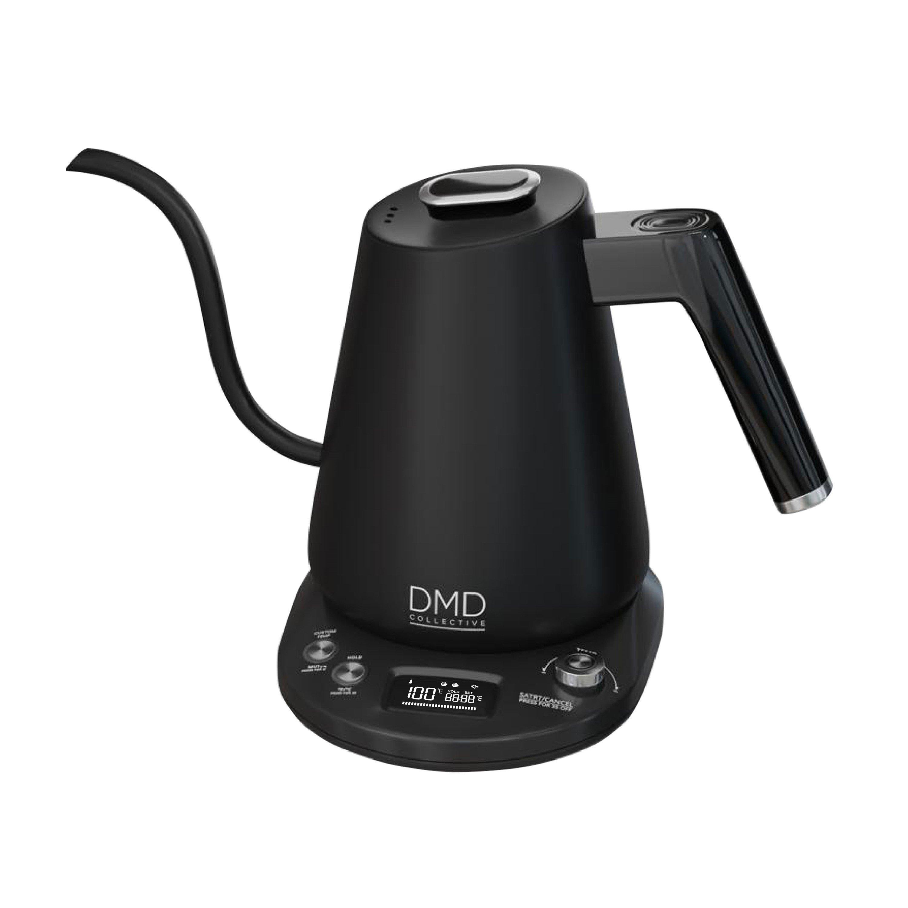 Dmd Collective  Electric Gooseneck Pour Over Kettle - Black - 1 Litre