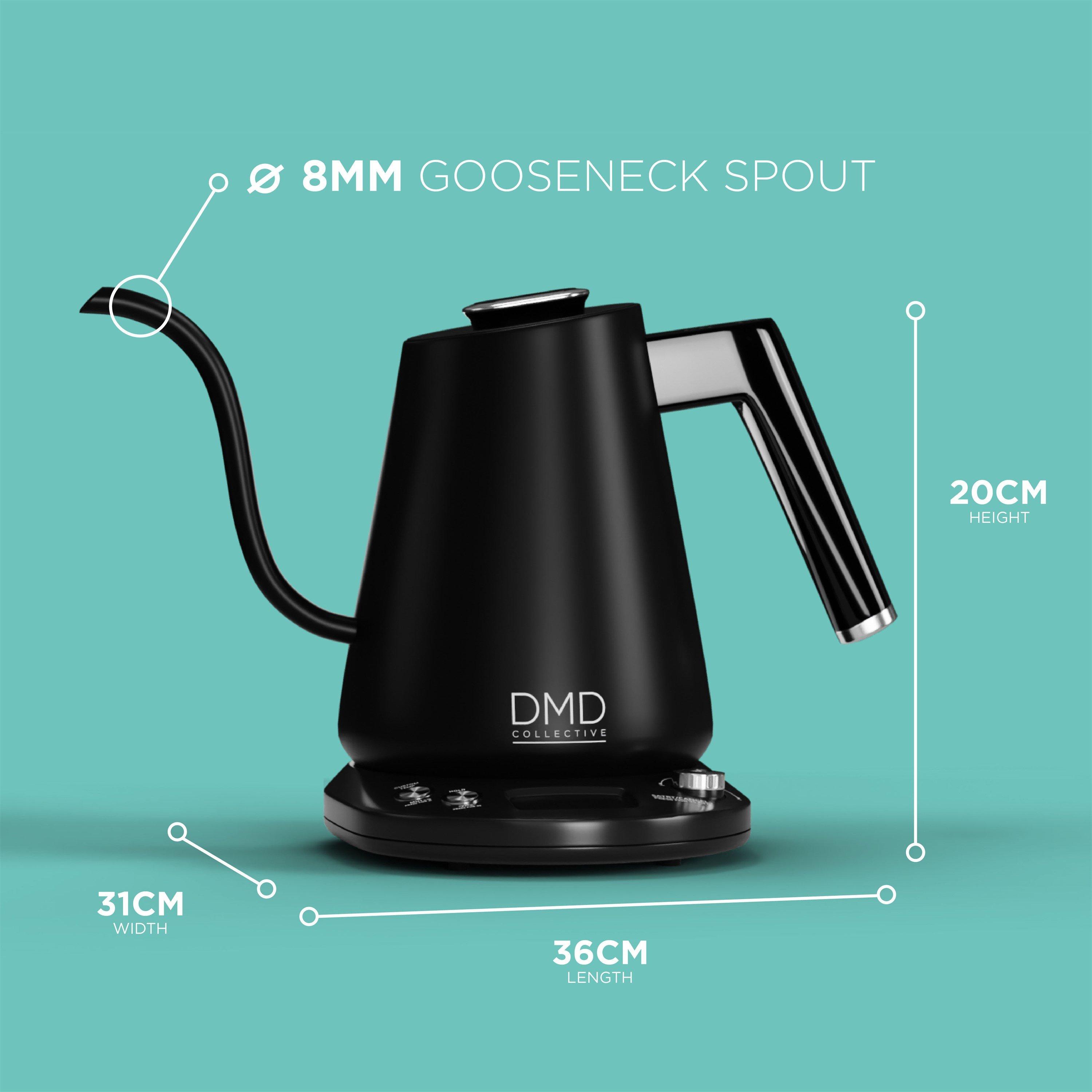 Black - DMD Collective - Electric Gooseneck Pour Over Kettle - 2