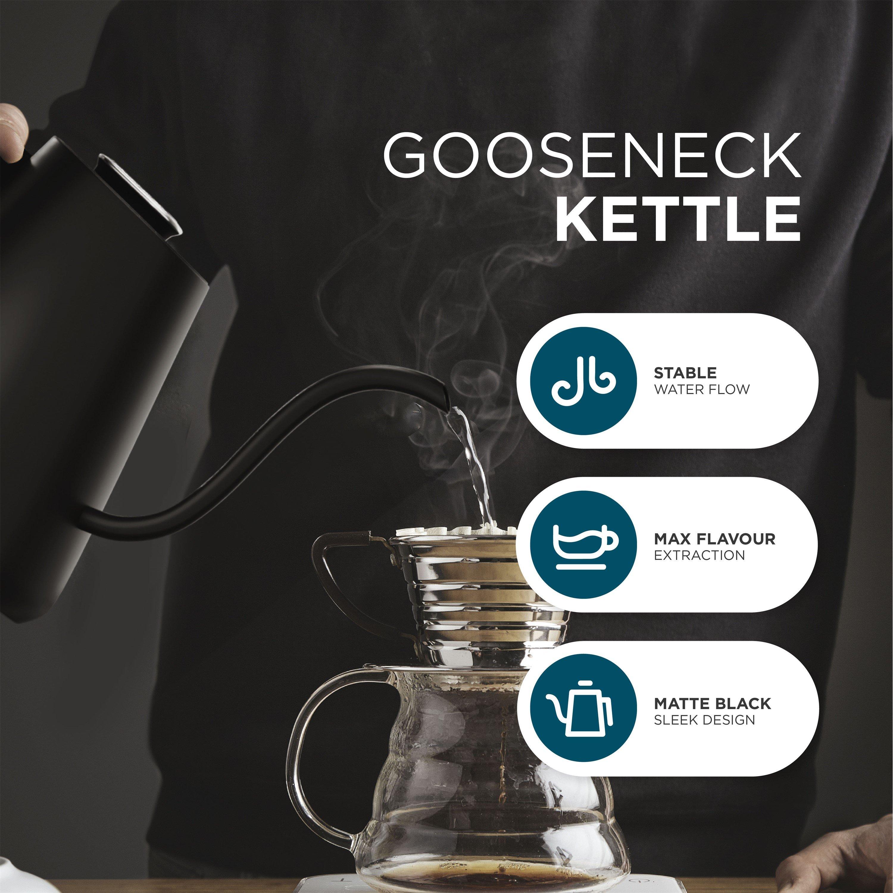 Black - DMD Collective - Electric Gooseneck Pour Over Kettle - 3