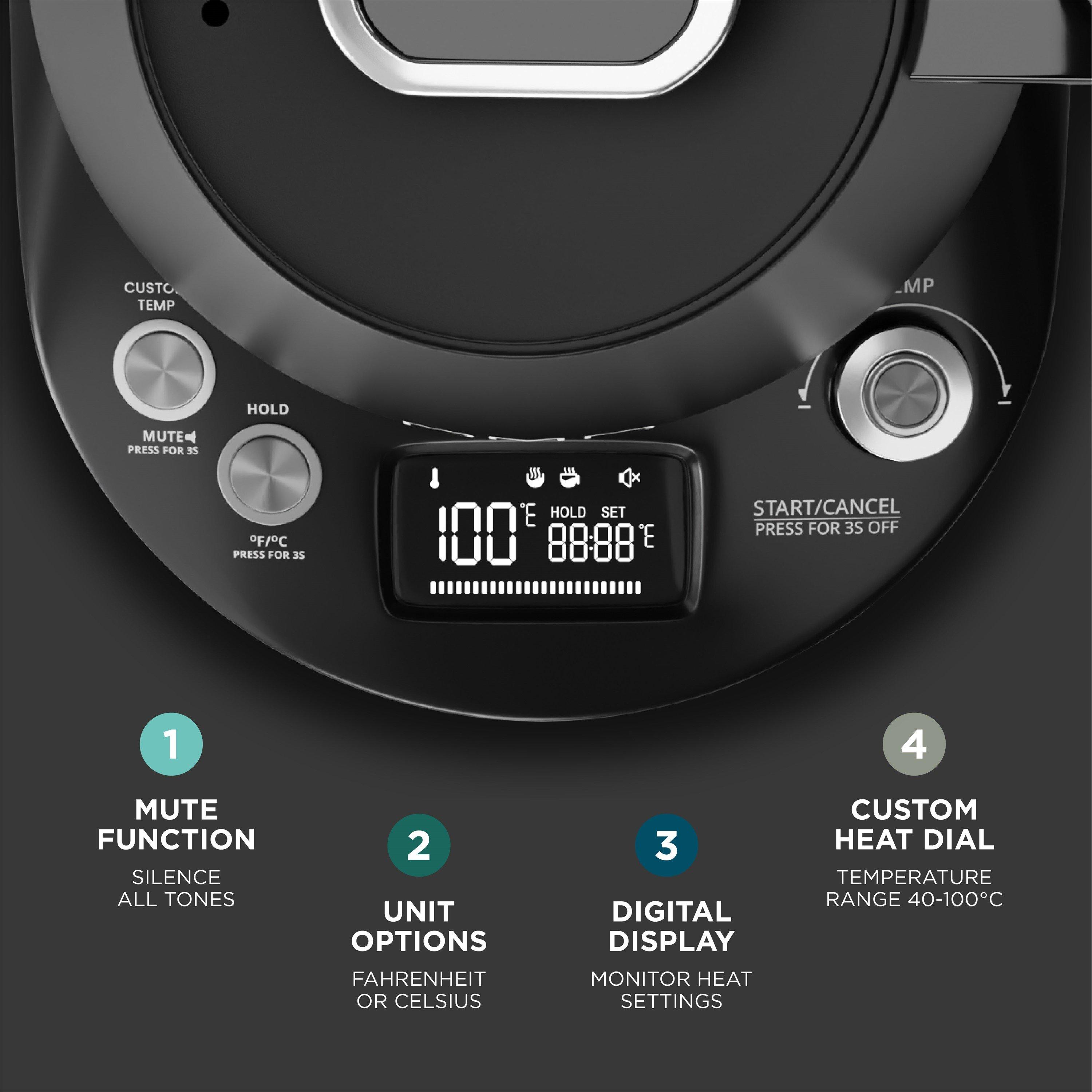 Black - DMD Collective - Electric Gooseneck Pour Over Kettle - 6