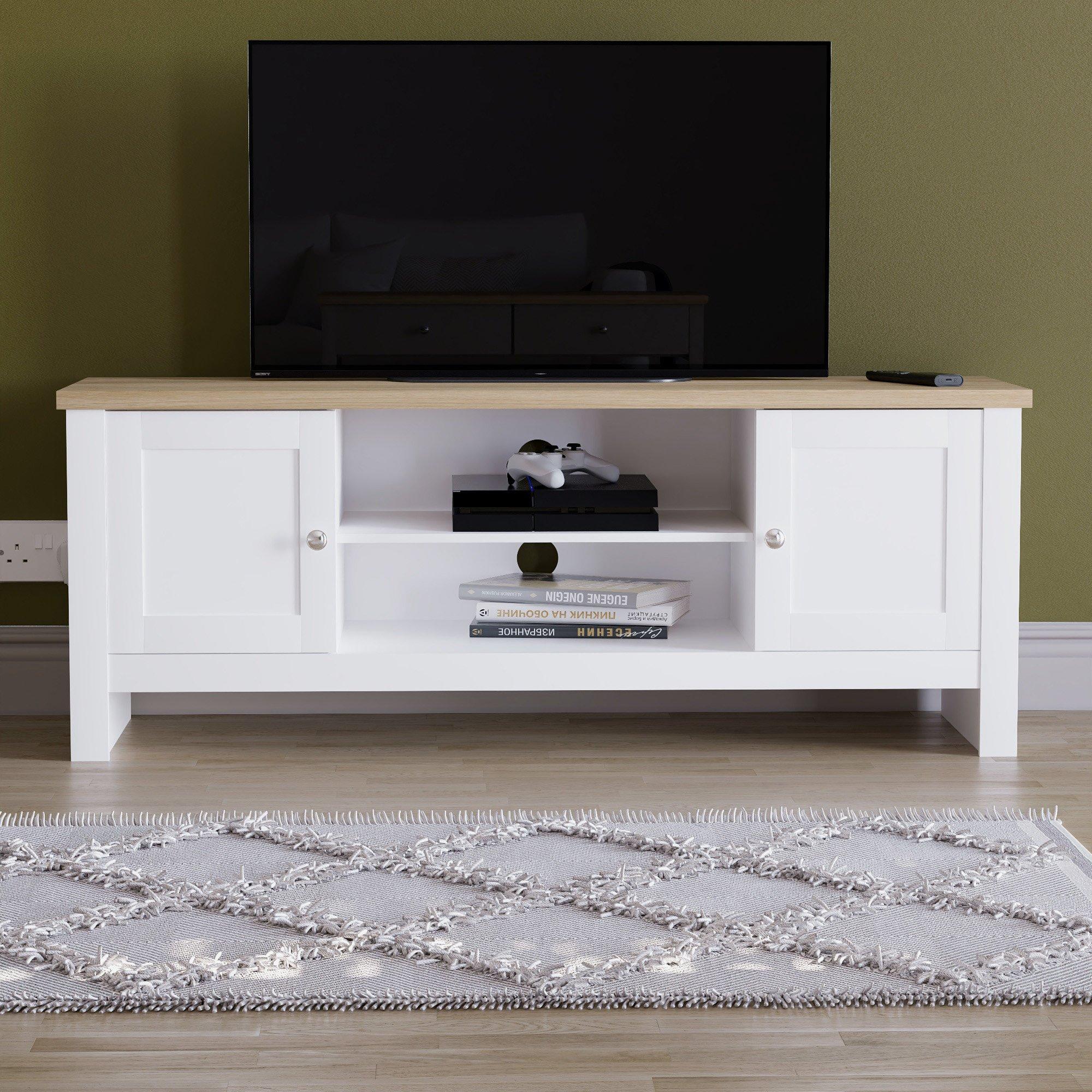 White - Lassic - Vida Designs Arlington 2 Door TV Unit - 3