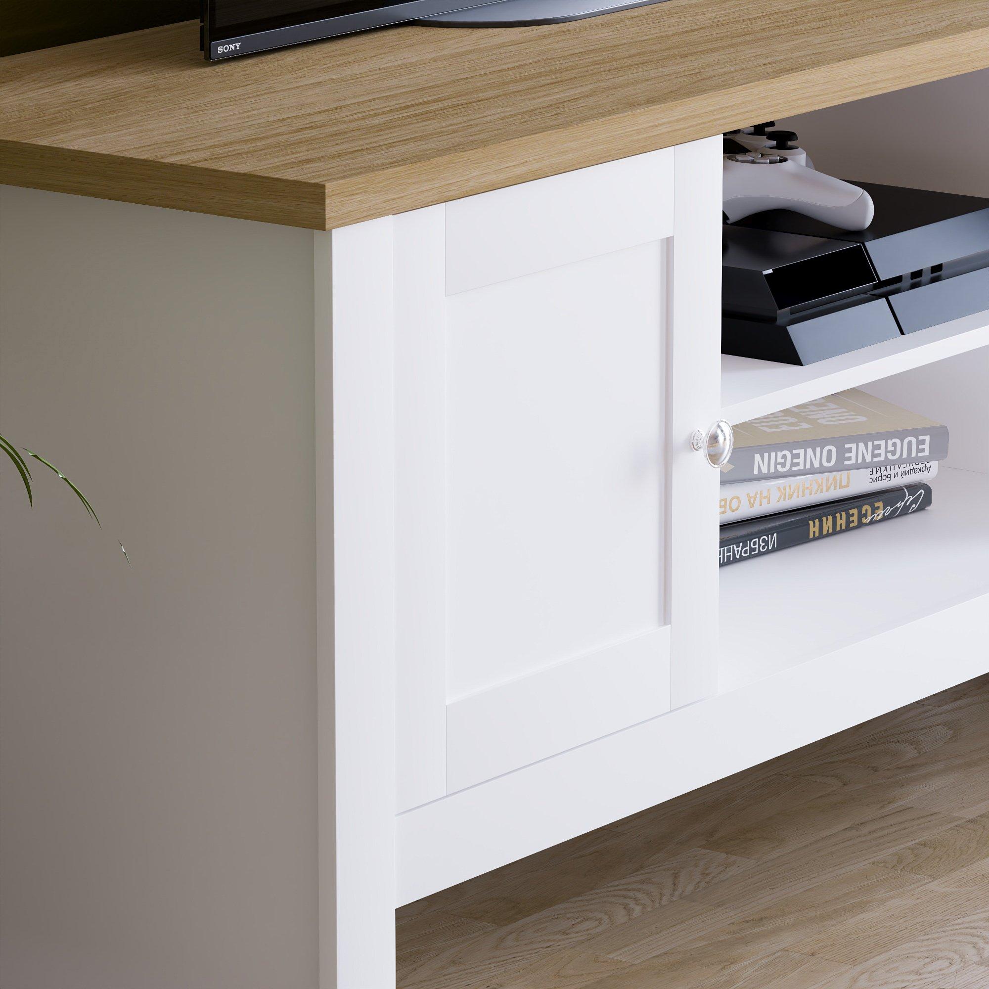 White - Lassic - Vida Designs Arlington 2 Door TV Unit - 5