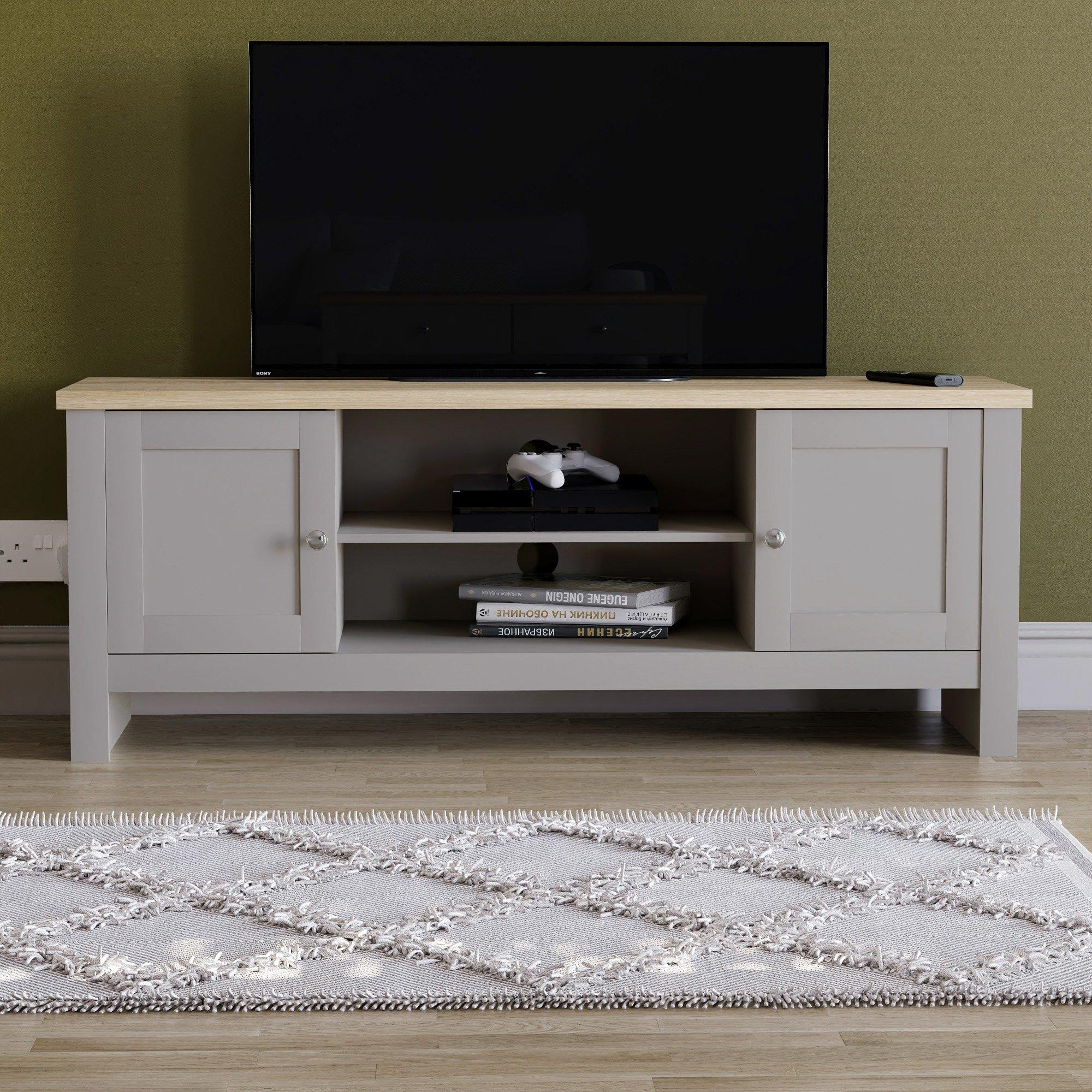 Grey - Lassic - Vida Designs Arlington 2 Door TV Unit - 3