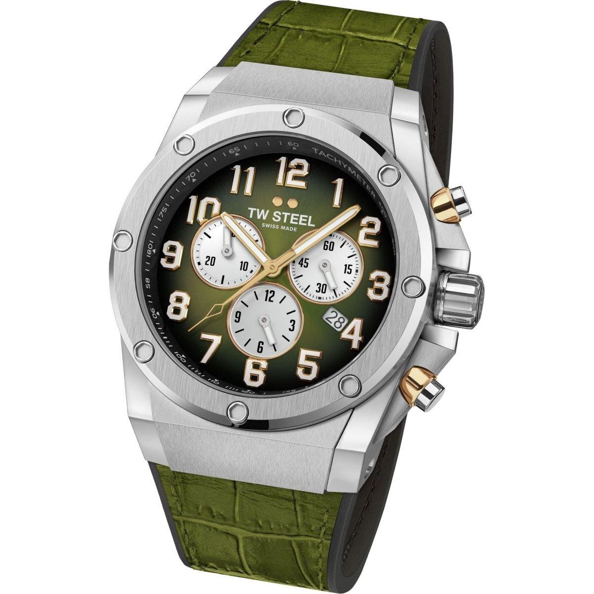 Grey And Green - TW Steel - Ace Analogue Quartz Watch - 4