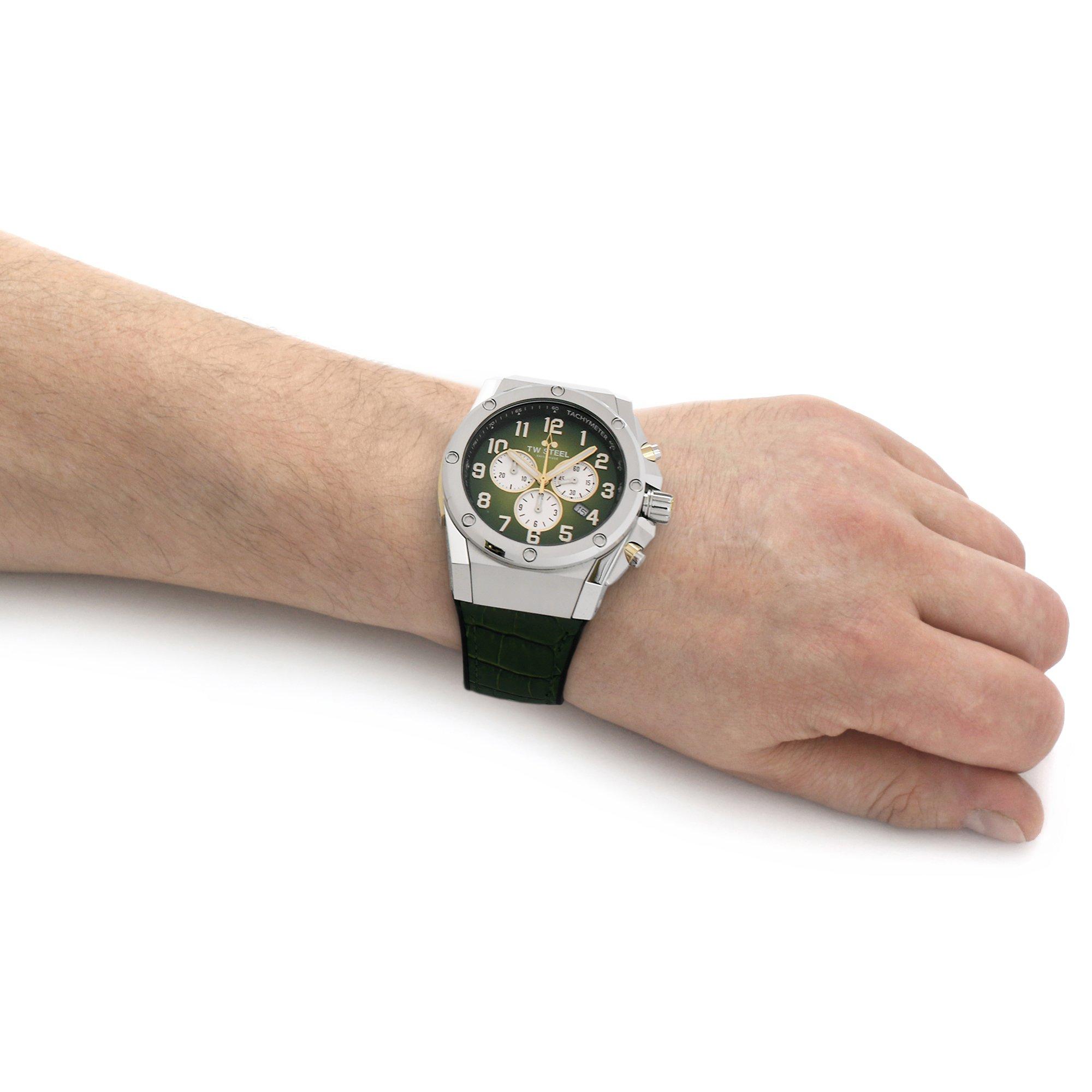 Grey And Green - TW Steel - Ace Analogue Quartz Watch - 8