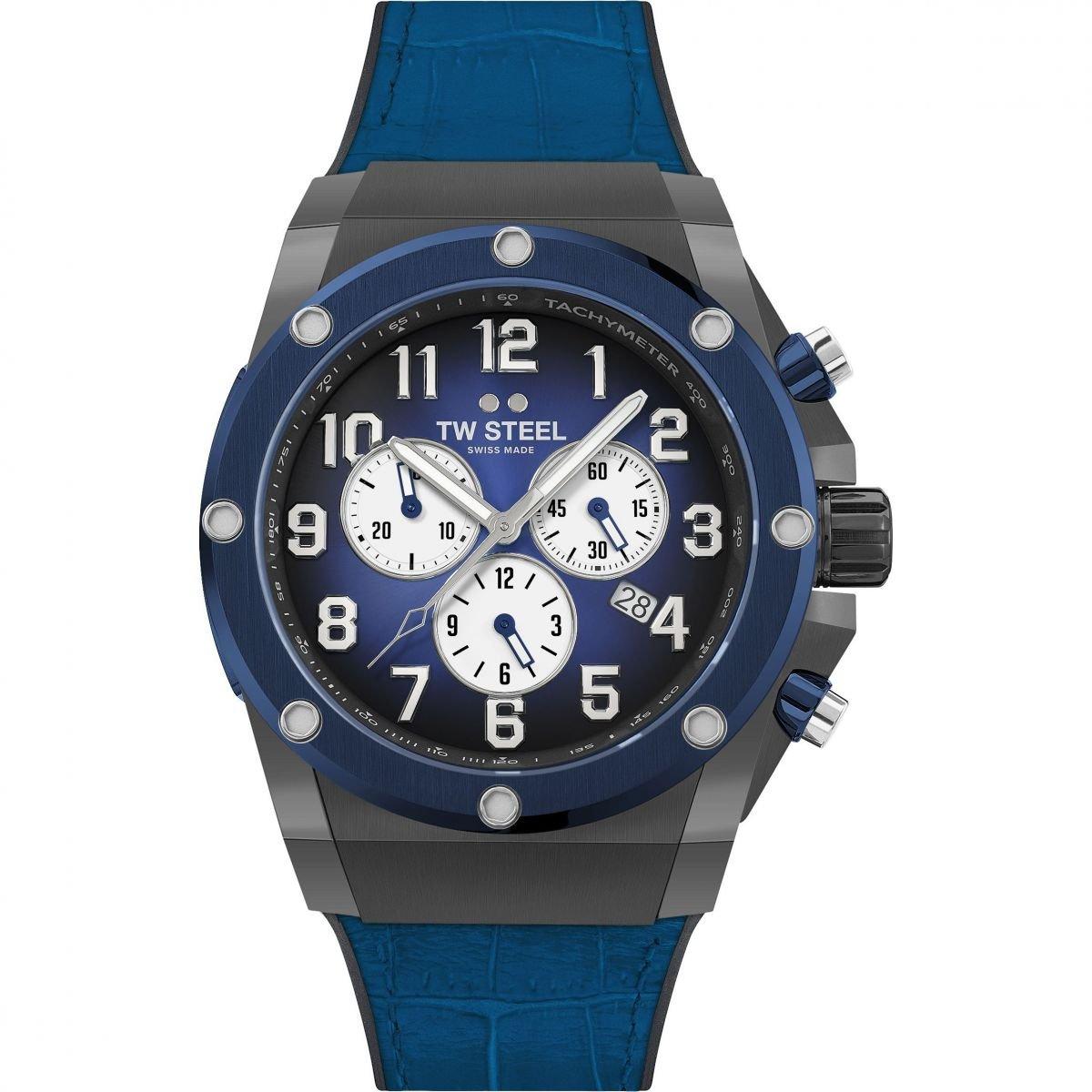 Black And Blue - TW Steel - Men's Ace Analogue Quartz Watch - 1