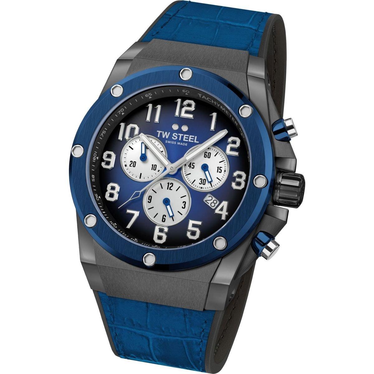 Black And Blue - TW Steel - Ace Analogue Quartz Watch - 4