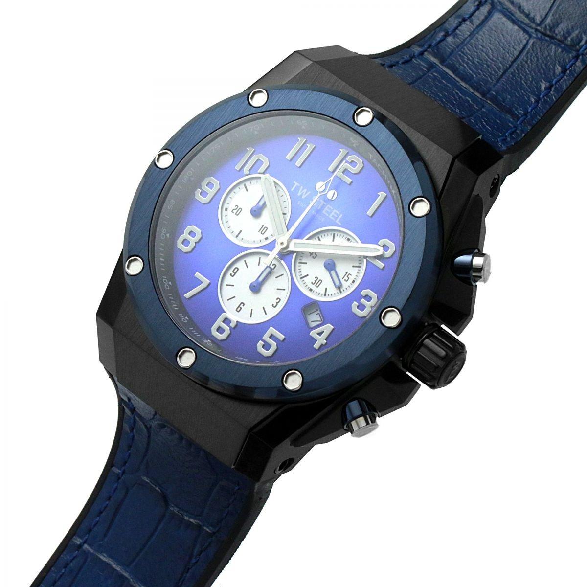 Black And Blue - TW Steel - Ace Analogue Quartz Watch - 5