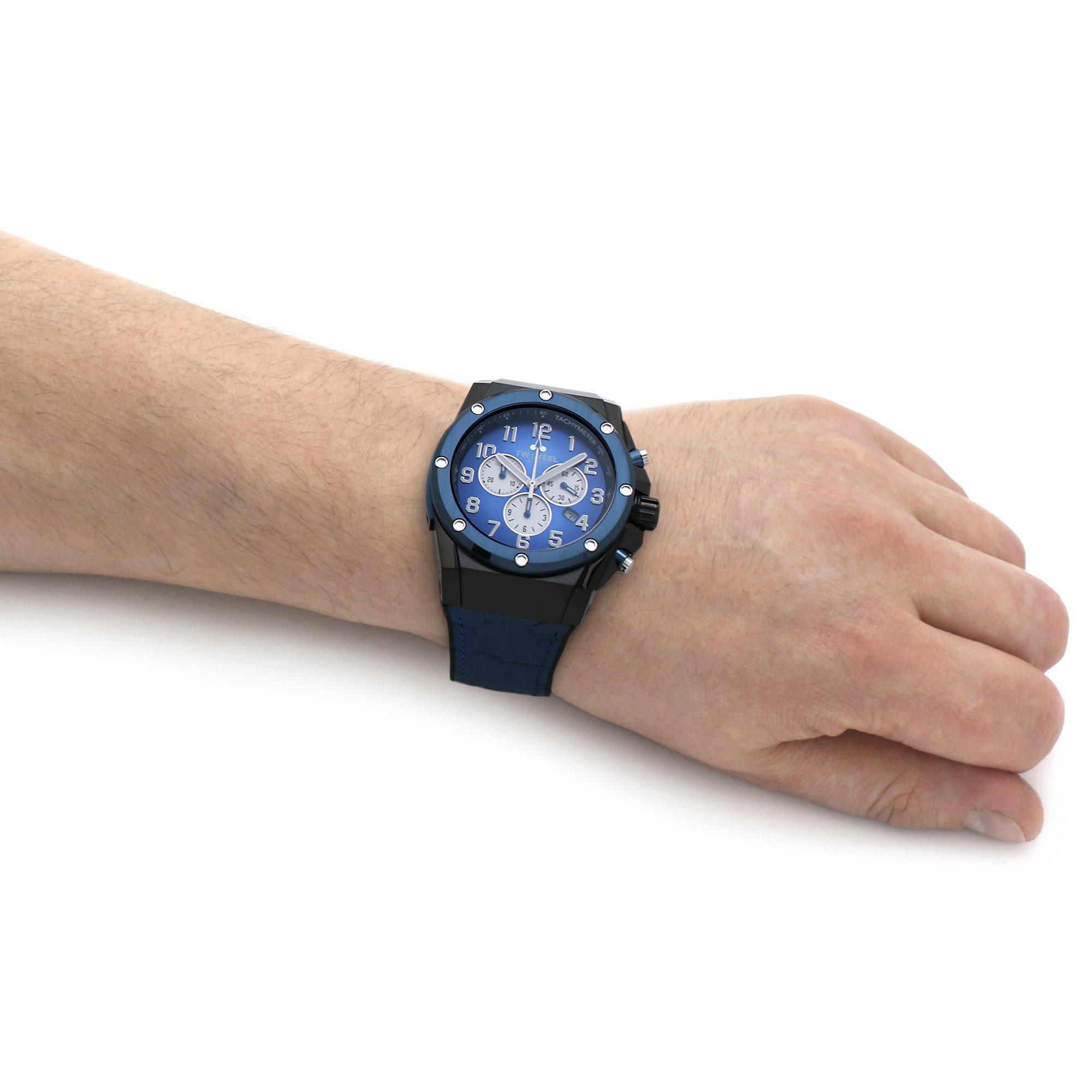 Black And Blue - TW Steel - Ace Analogue Quartz Watch - 8