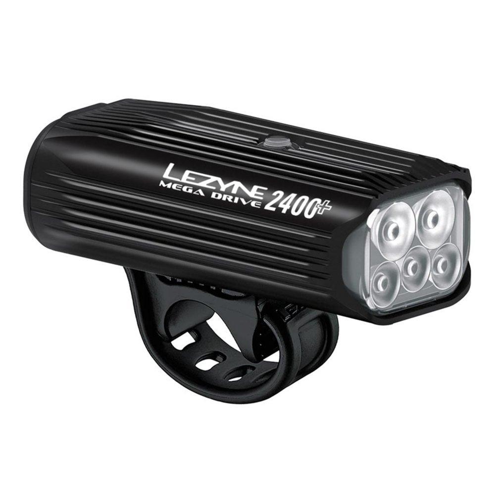 Lezyne  Mega Drive 2400+ Front - Black