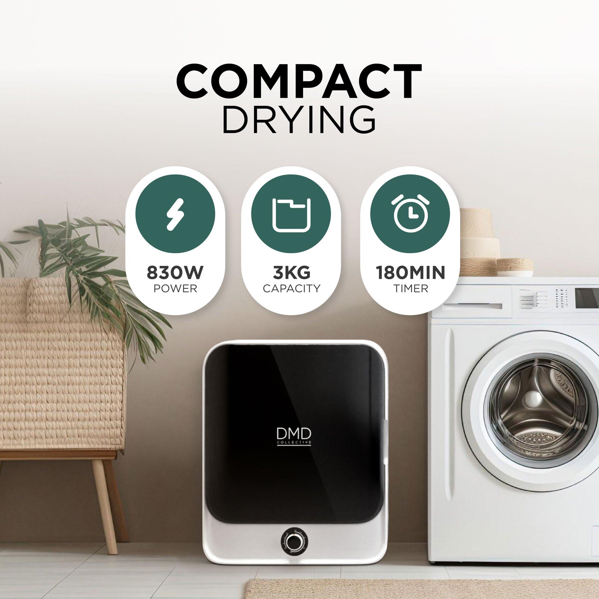 White - DMD Collective - Mini Tumble Dryer - 3
