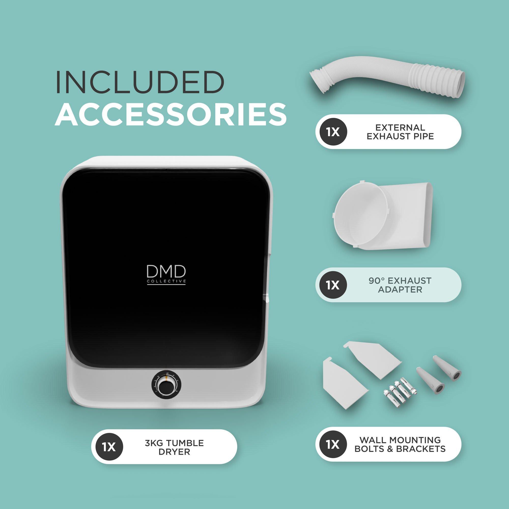 White - DMD Collective - Mini Tumble Dryer - 4