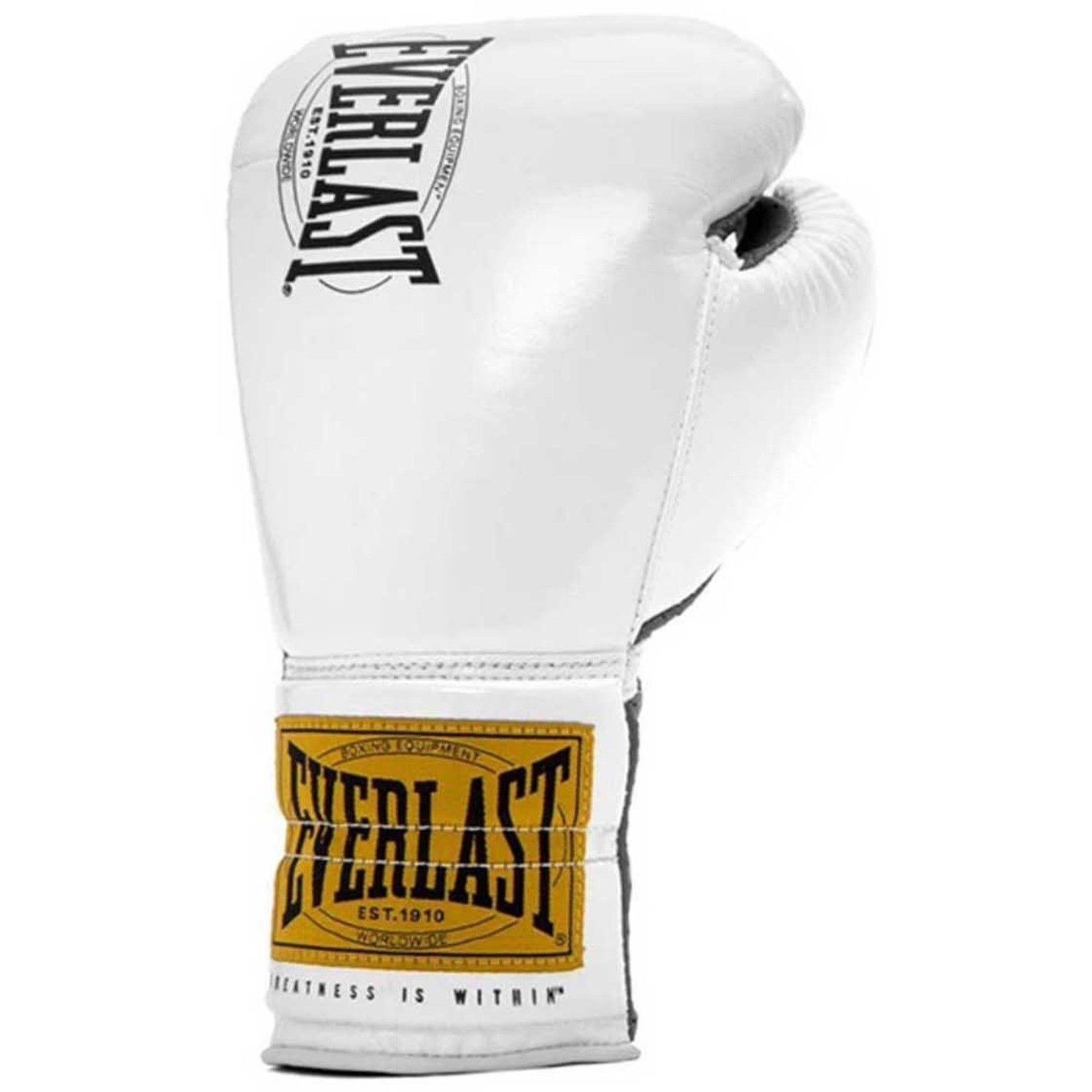 Everlast  1910 Fight Gloves - White - 10oz