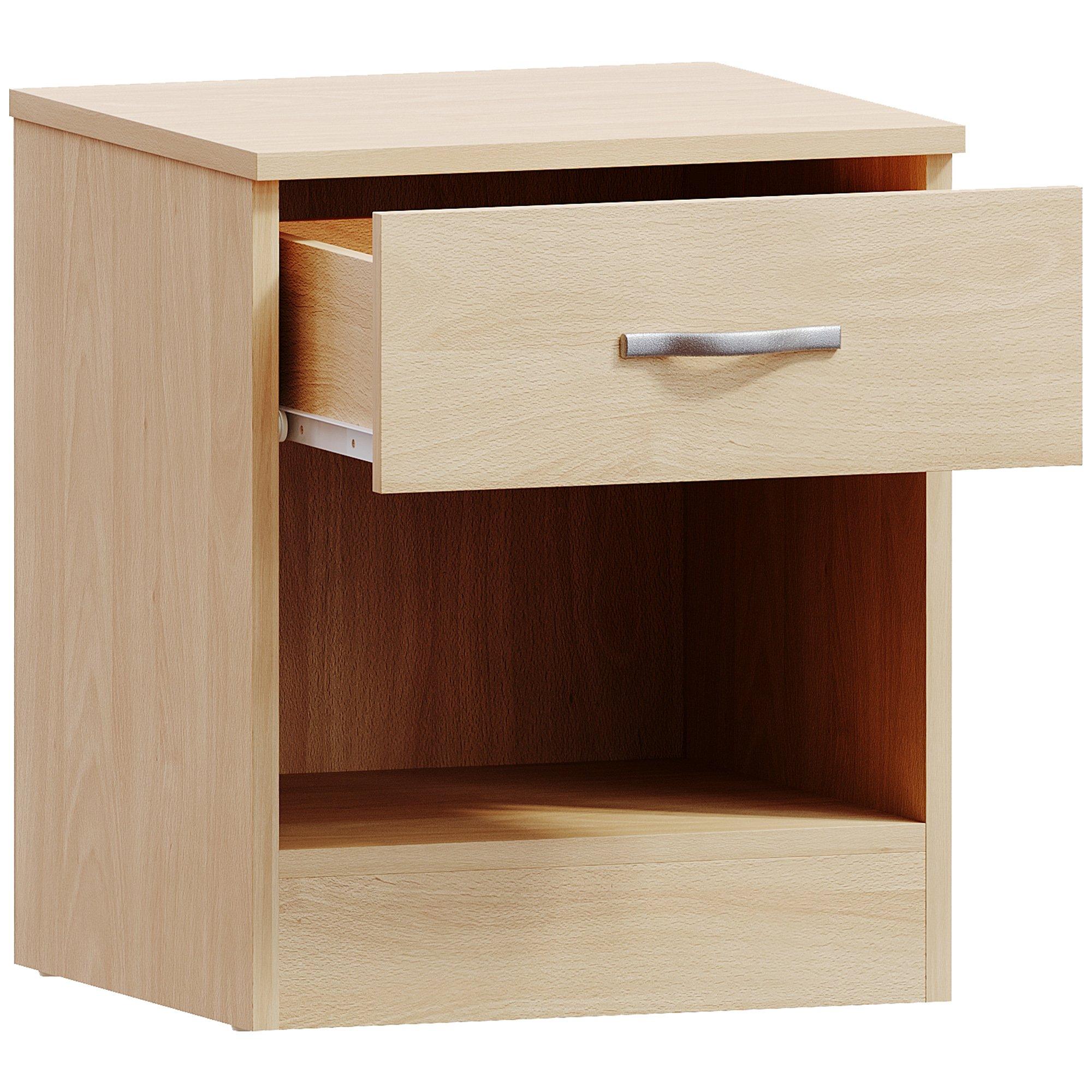 Pine - Lassic - Vida Designs Riano 1 Drawer Bedside Chest - 8