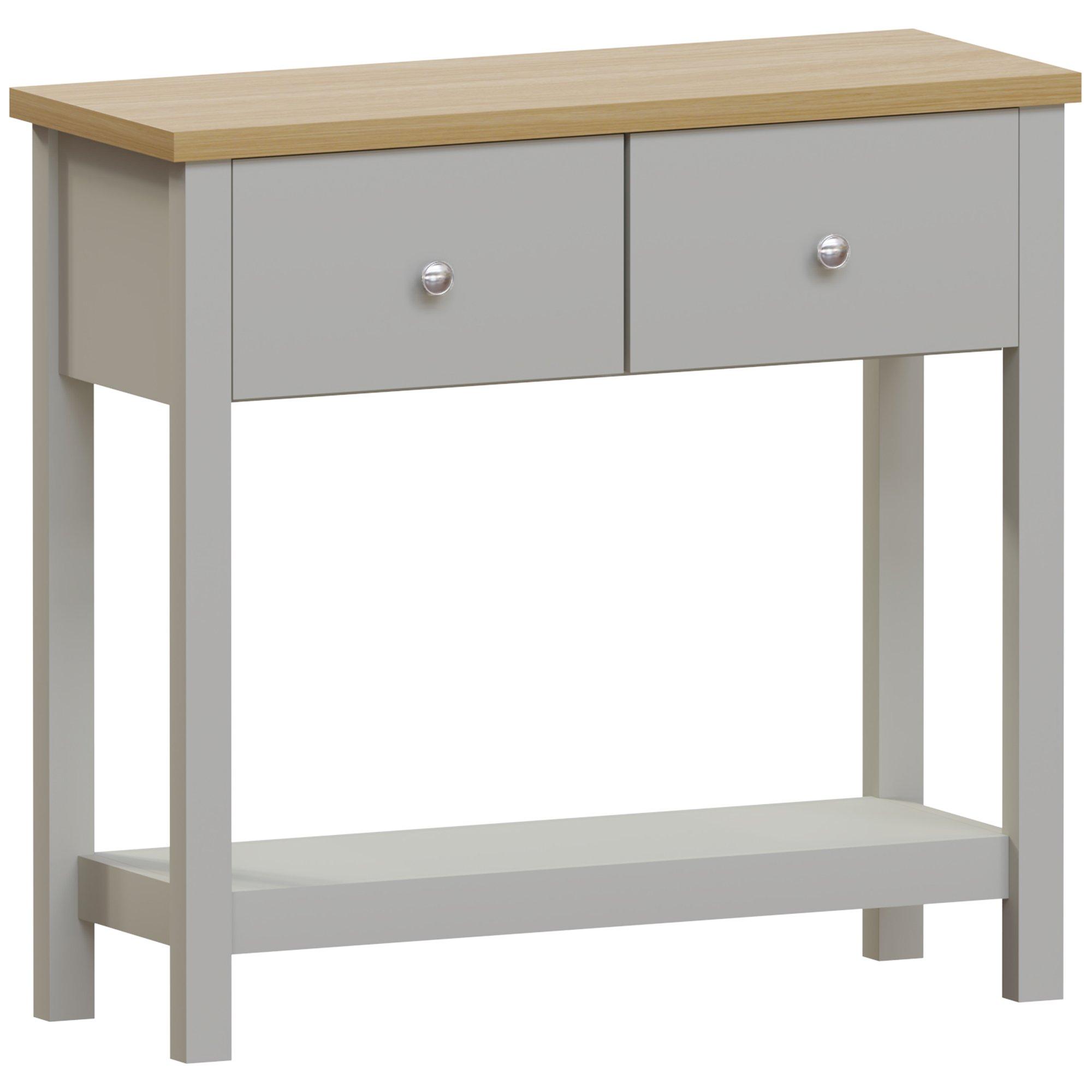 Grey - Lassic - Vida Designs Arlington 2 Drawer Console Table - 7