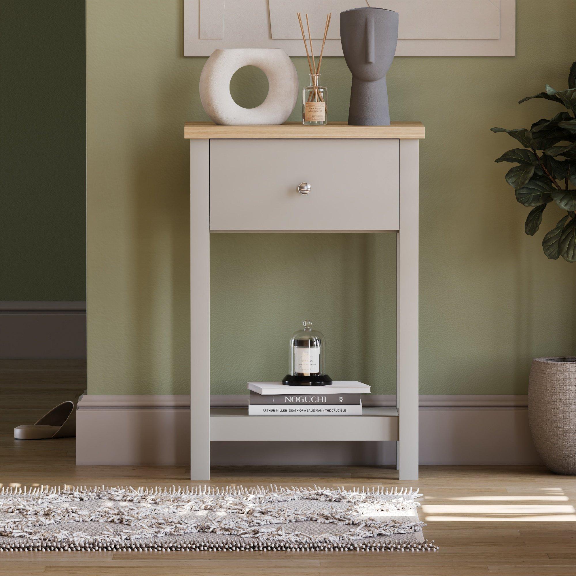 Grey - Lassic - Vida Designs Arlington 1 Drawer Console Table - 3