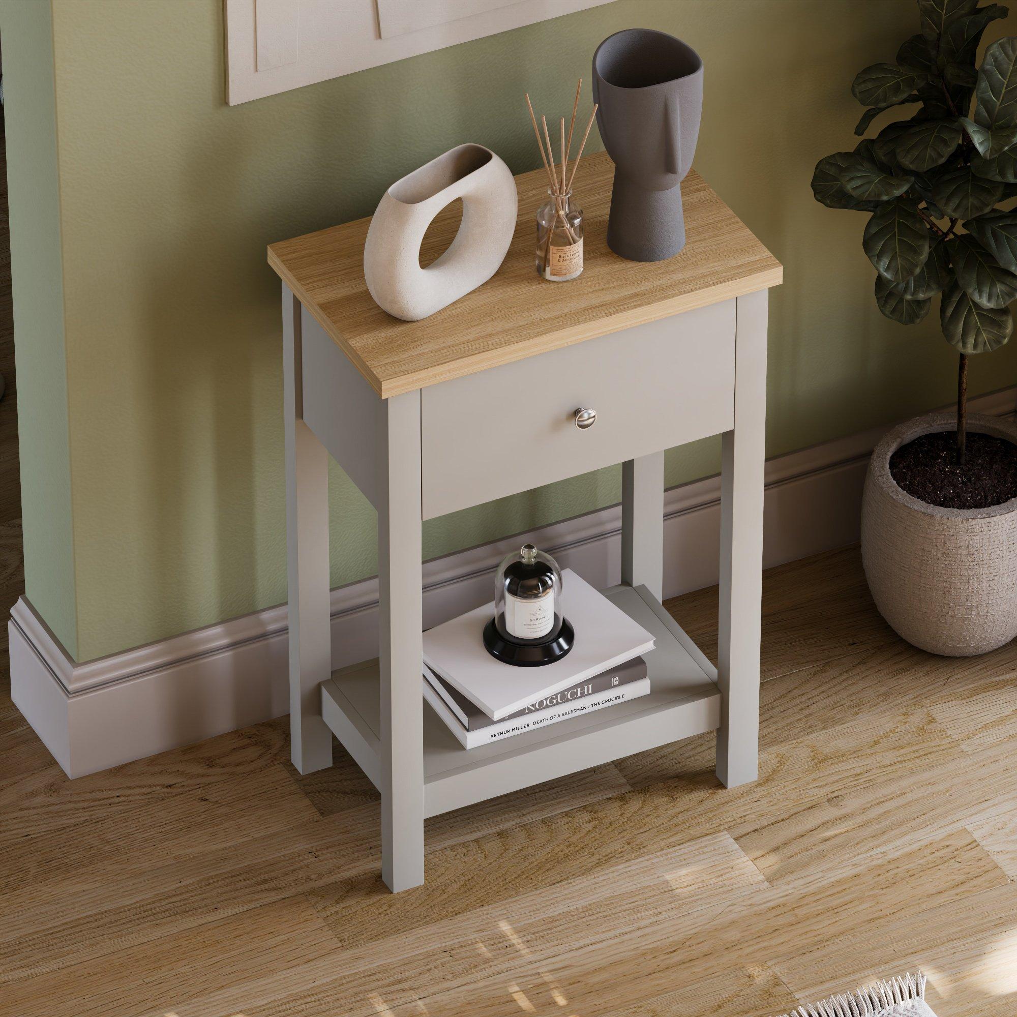 Grey - Lassic - Vida Designs Arlington 1 Drawer Console Table - 4