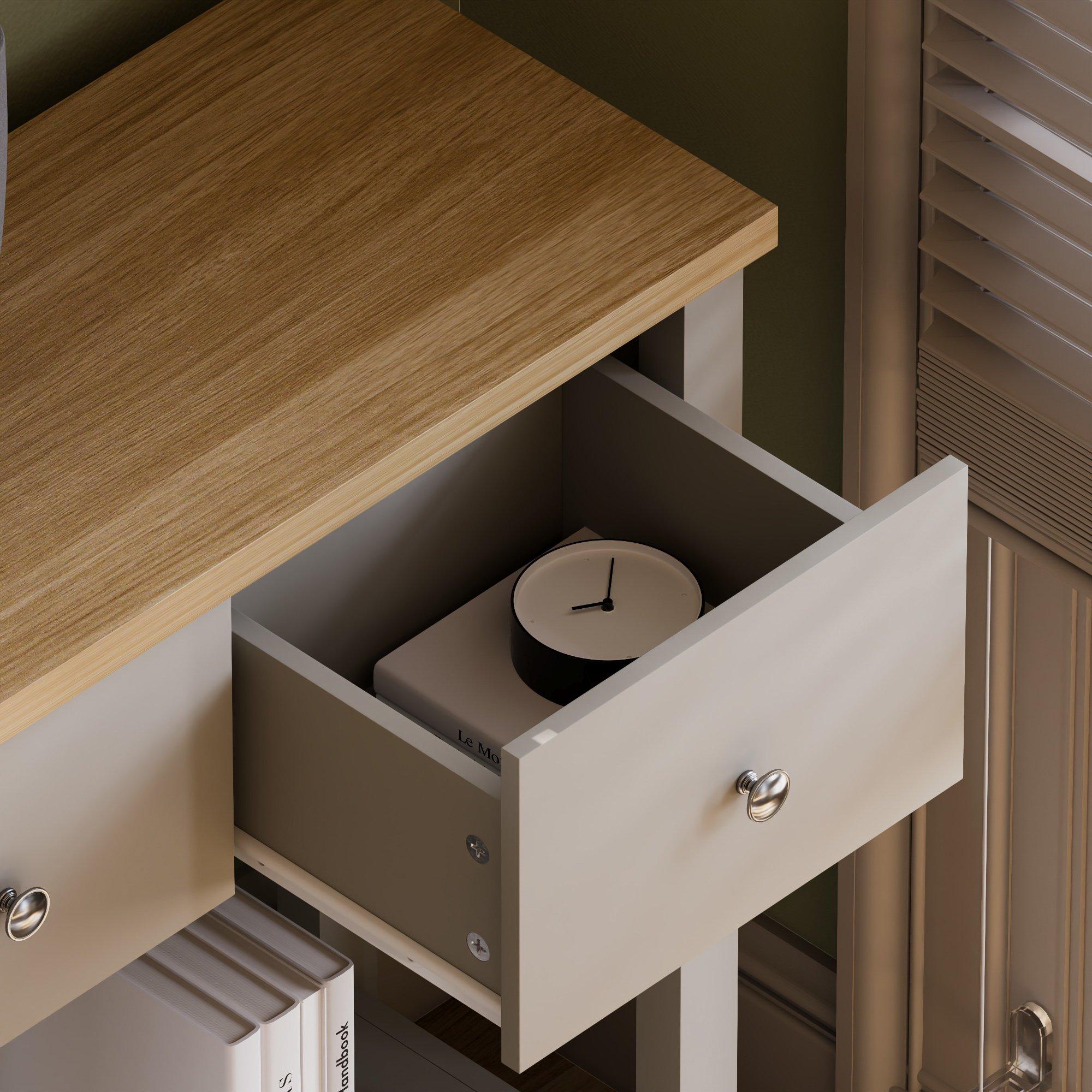 Grey - Lassic - Vida Designs Arlington 3 Drawer Console Table - 5