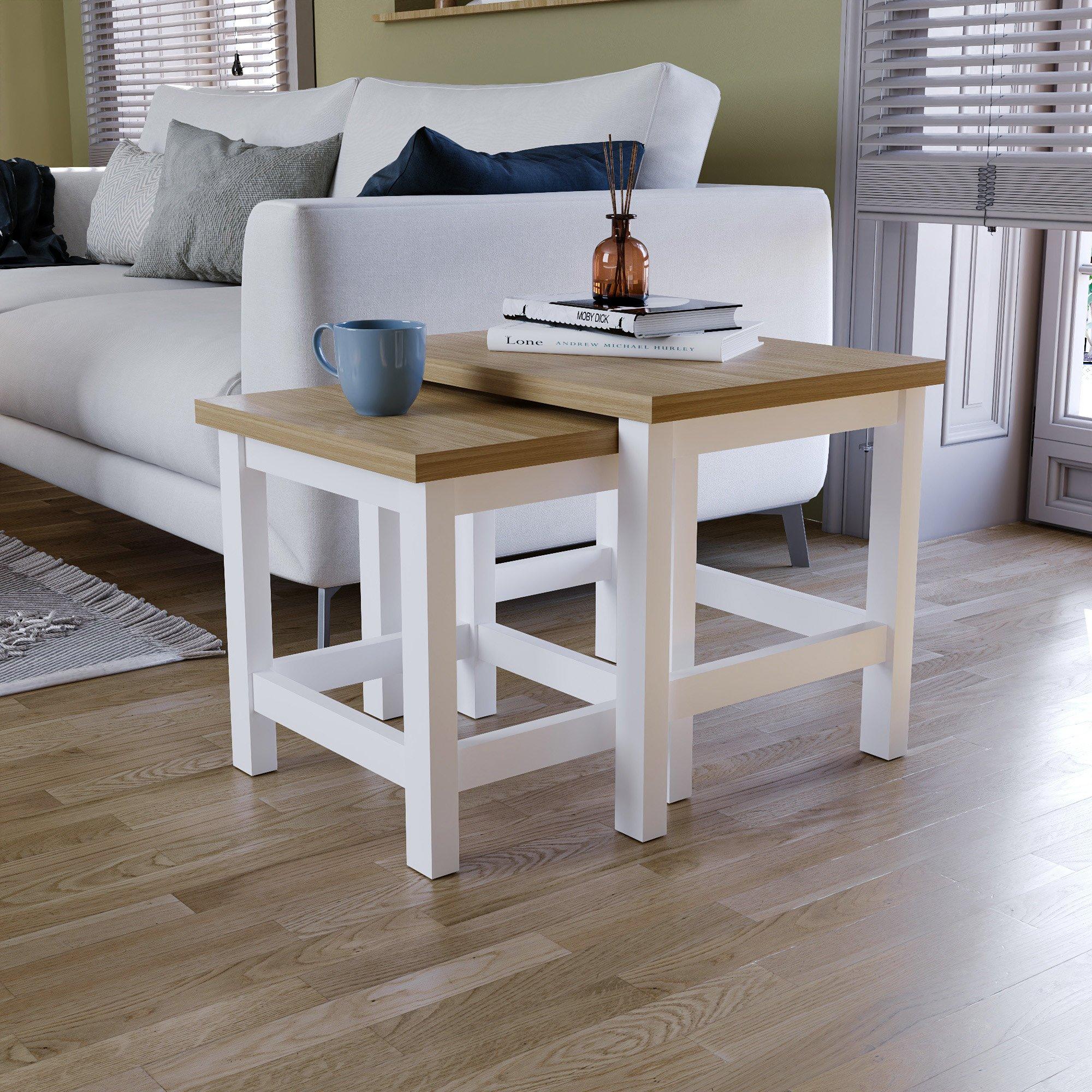 Lassic  Vida Designs Arlington Nest Of Tables - White - 