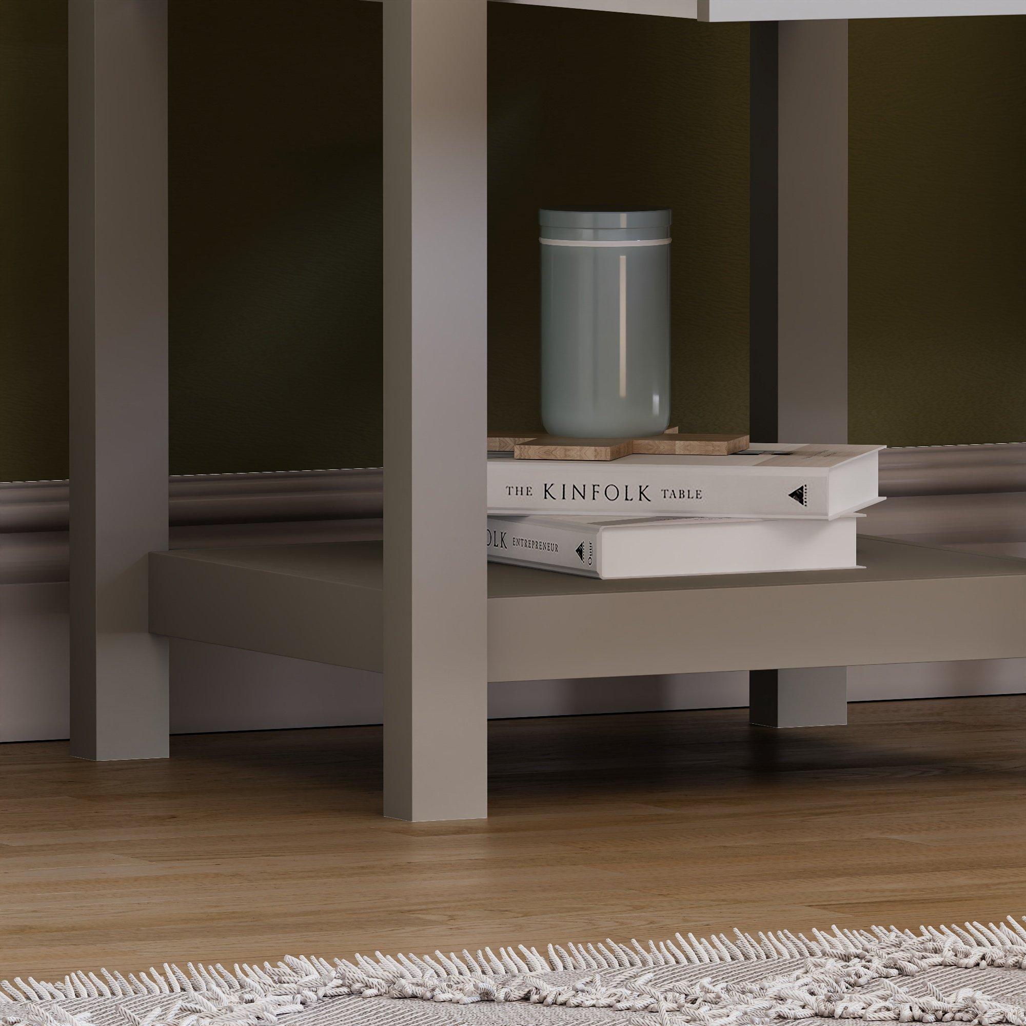 Grey - Lassic - Vida Designs Arlington 1 Drawer Side Table - 6