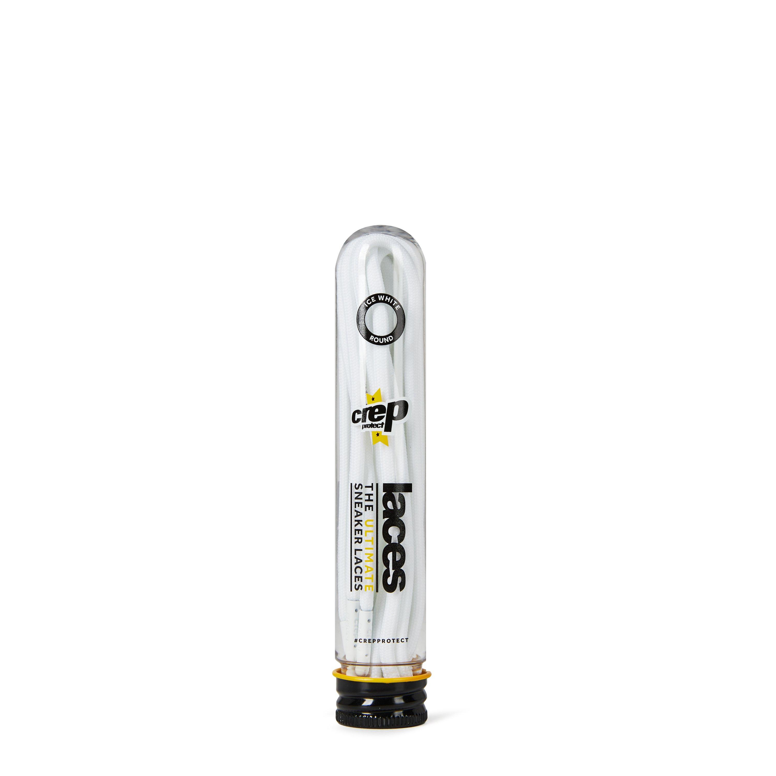 White - Crep Protect - Round Pre-Treated Laces - 1