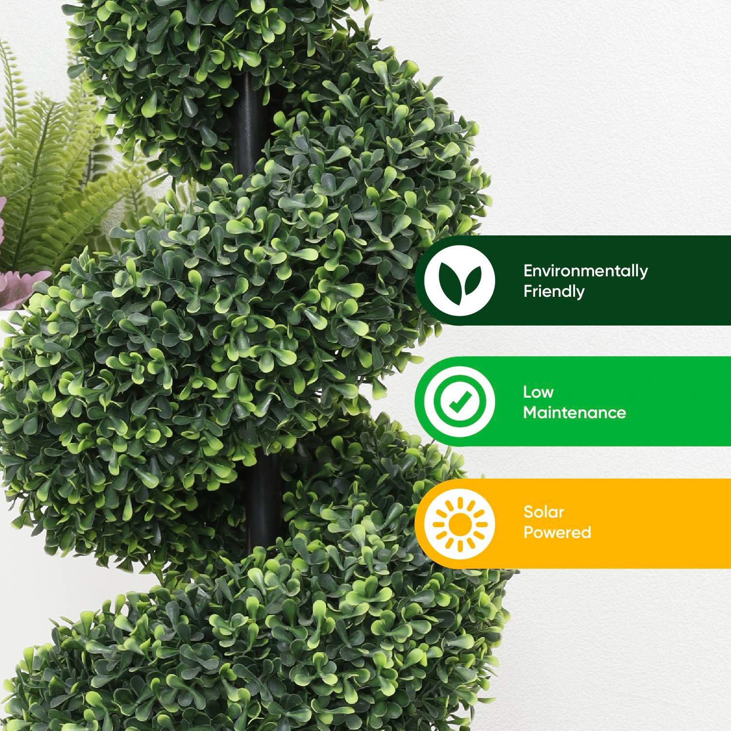 Green - Streetwize - Solar Twist Topairy in Pot - 6