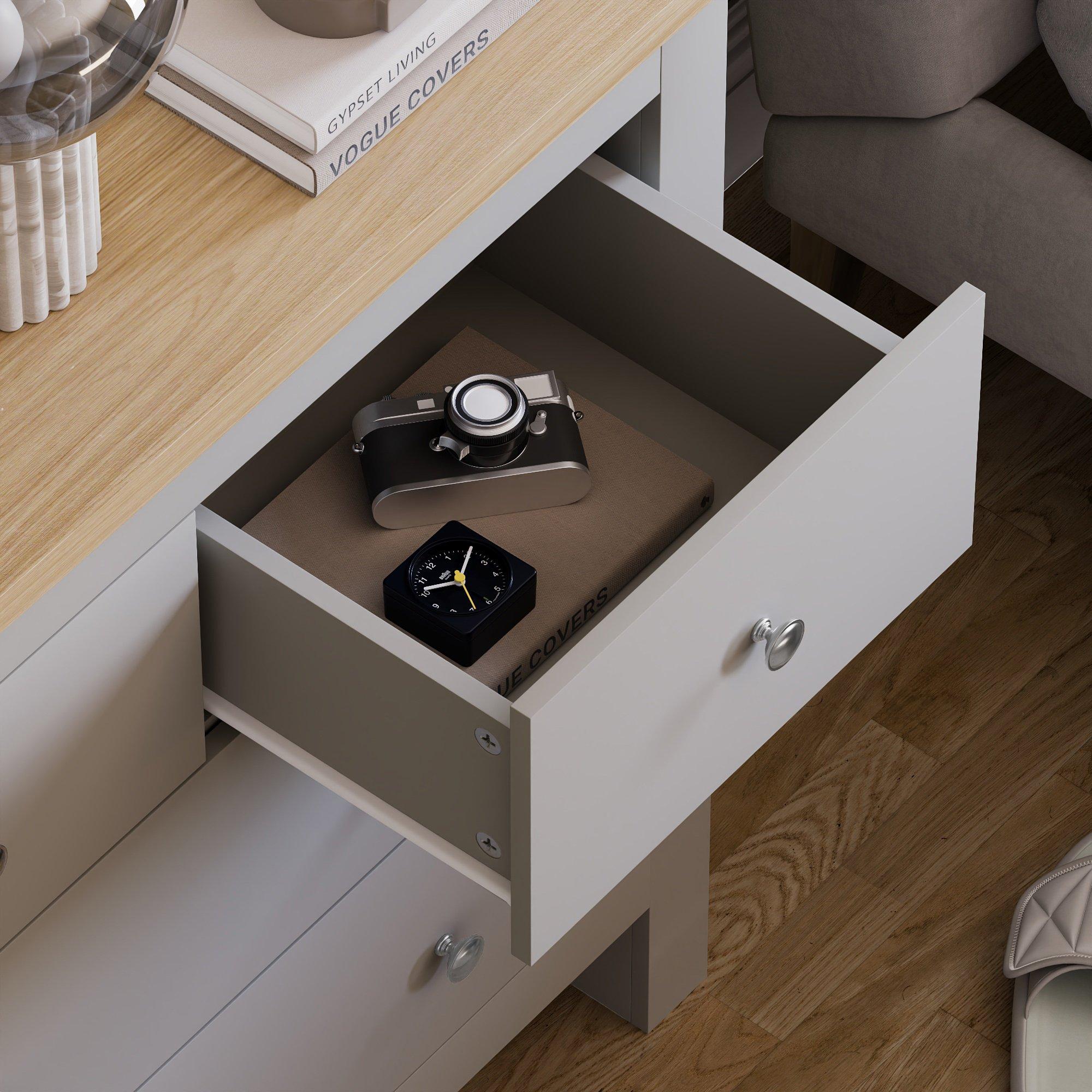 Grey - Lassic - Vida Designs Arlington 2+2 Drawer Chest - 5