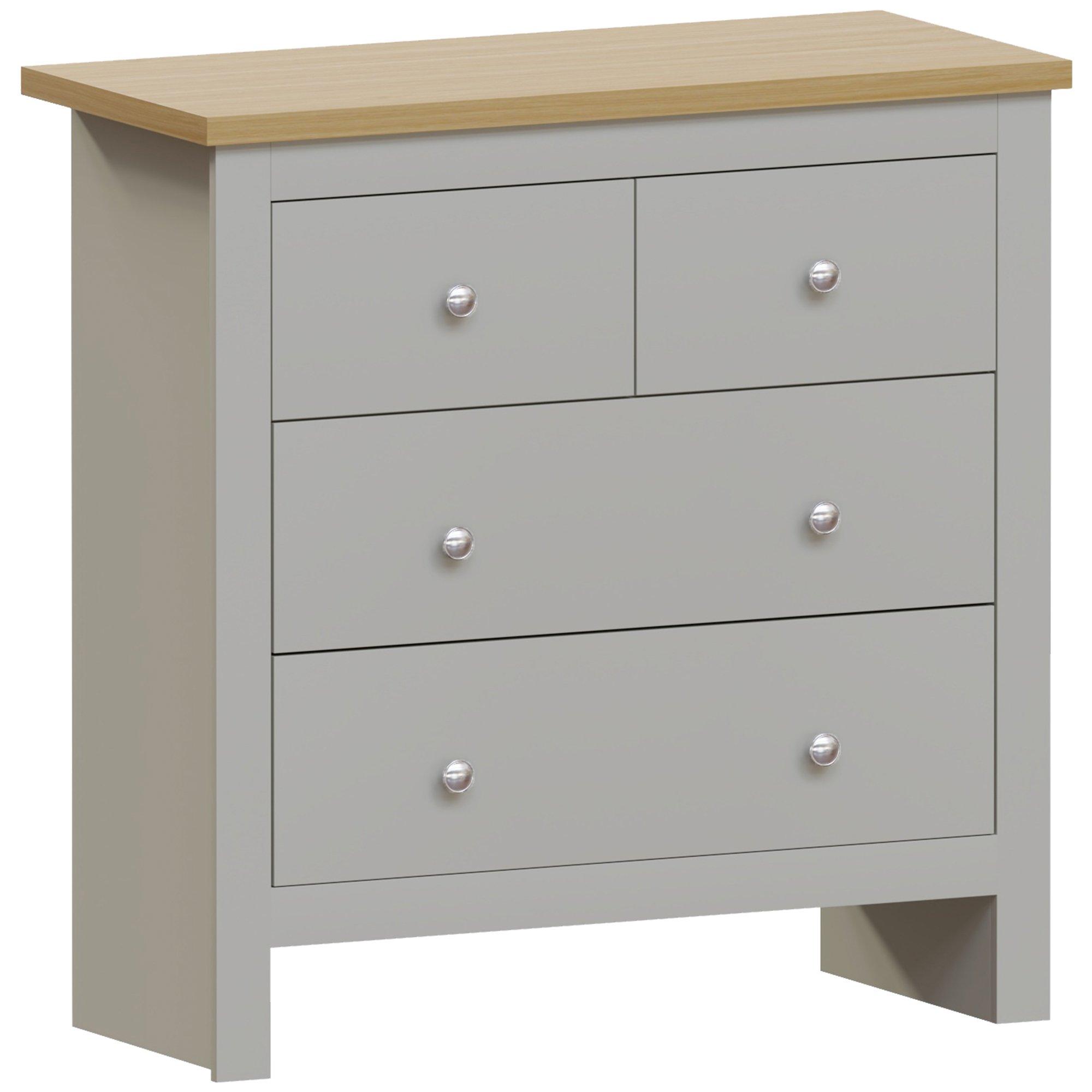 Grey - Lassic - Vida Designs Arlington 2+2 Drawer Chest - 8