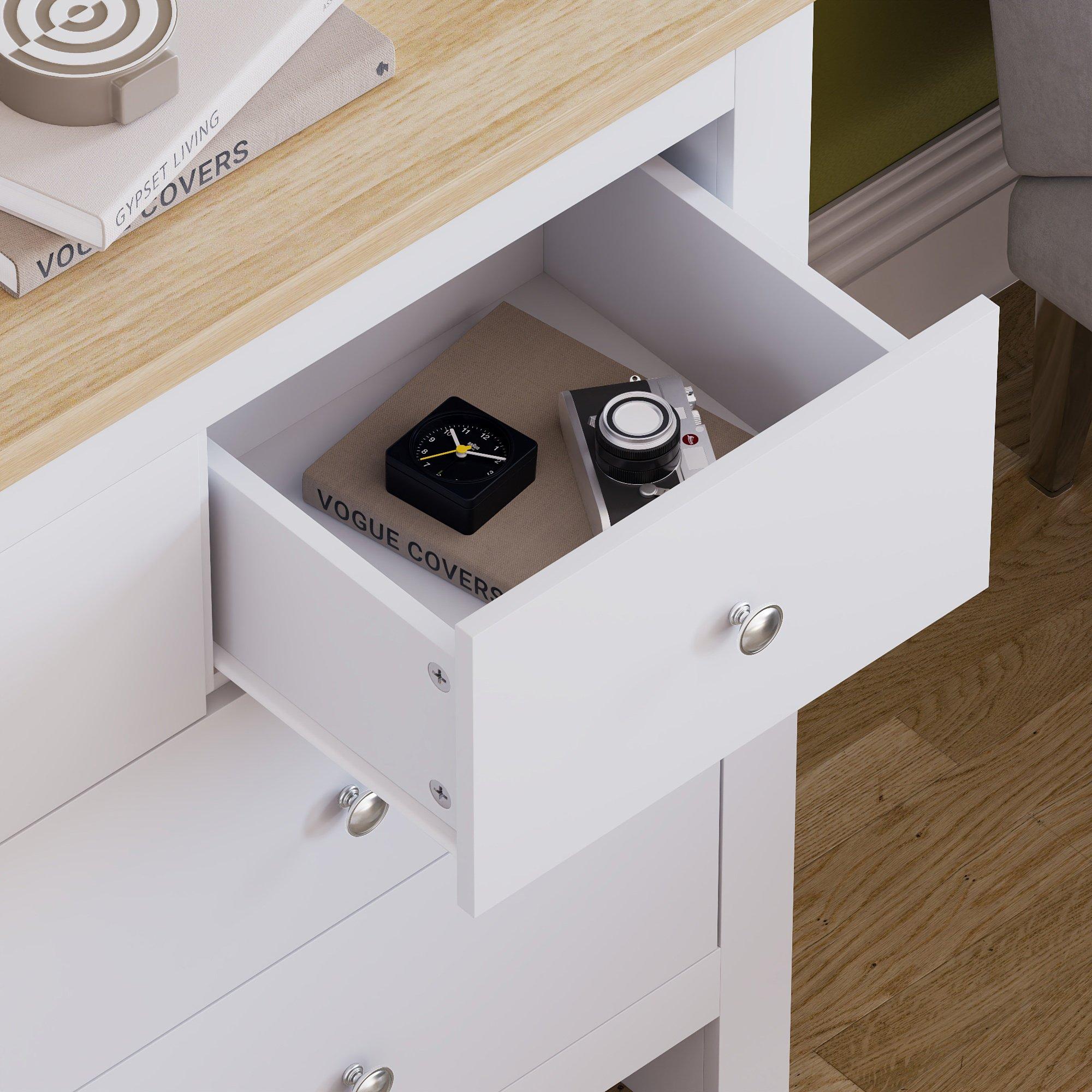 White - Lassic - Vida Designs Arlington 4+3 Drawer Chest - 5