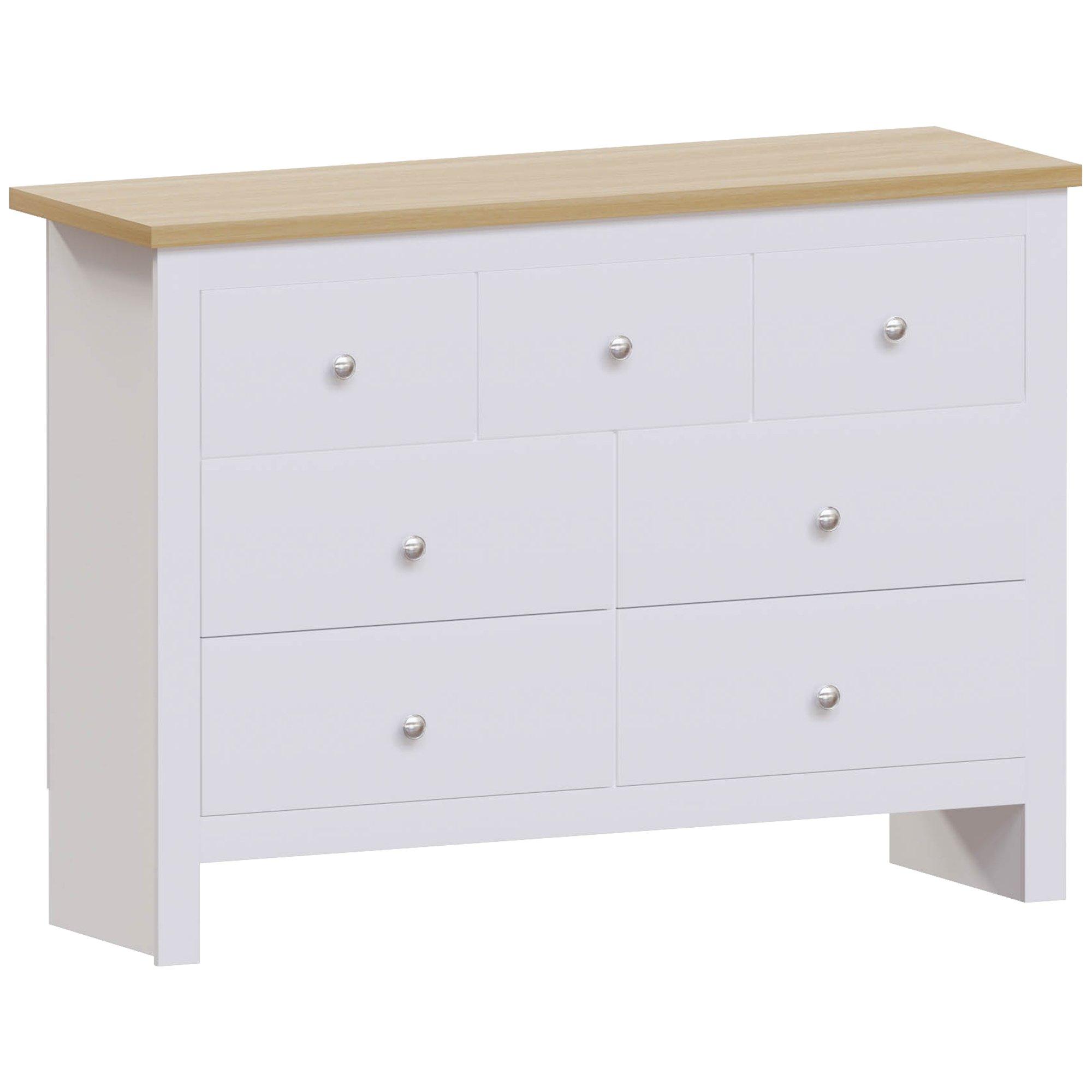 White - Lassic - Vida Designs Arlington 4+3 Drawer Chest - 8