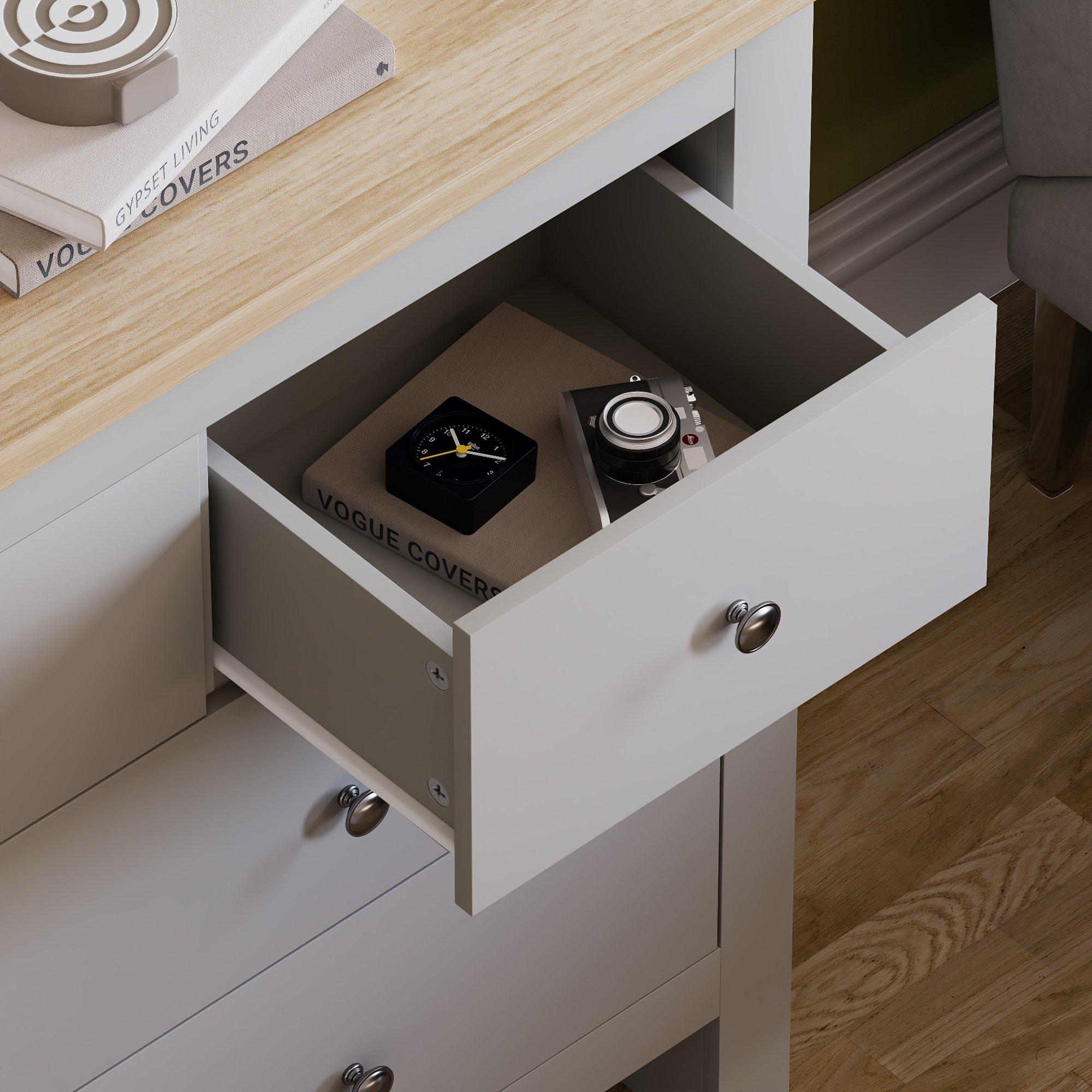 Grey - Lassic - Vida Designs Arlington 4+3 Drawer Chest - 5