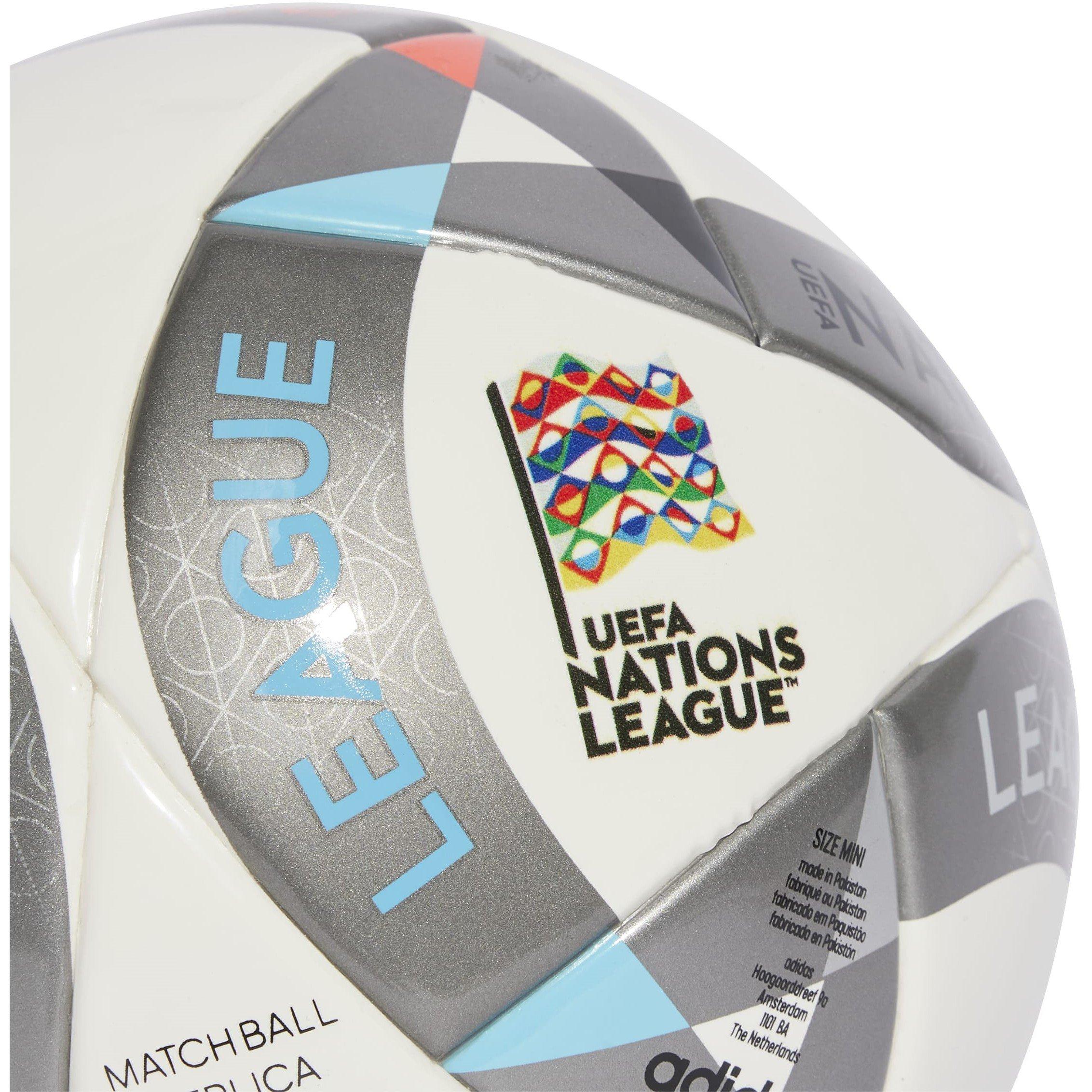 Wit/Grijs - adidas - Nations League Mini Football 2024 2025 - 3